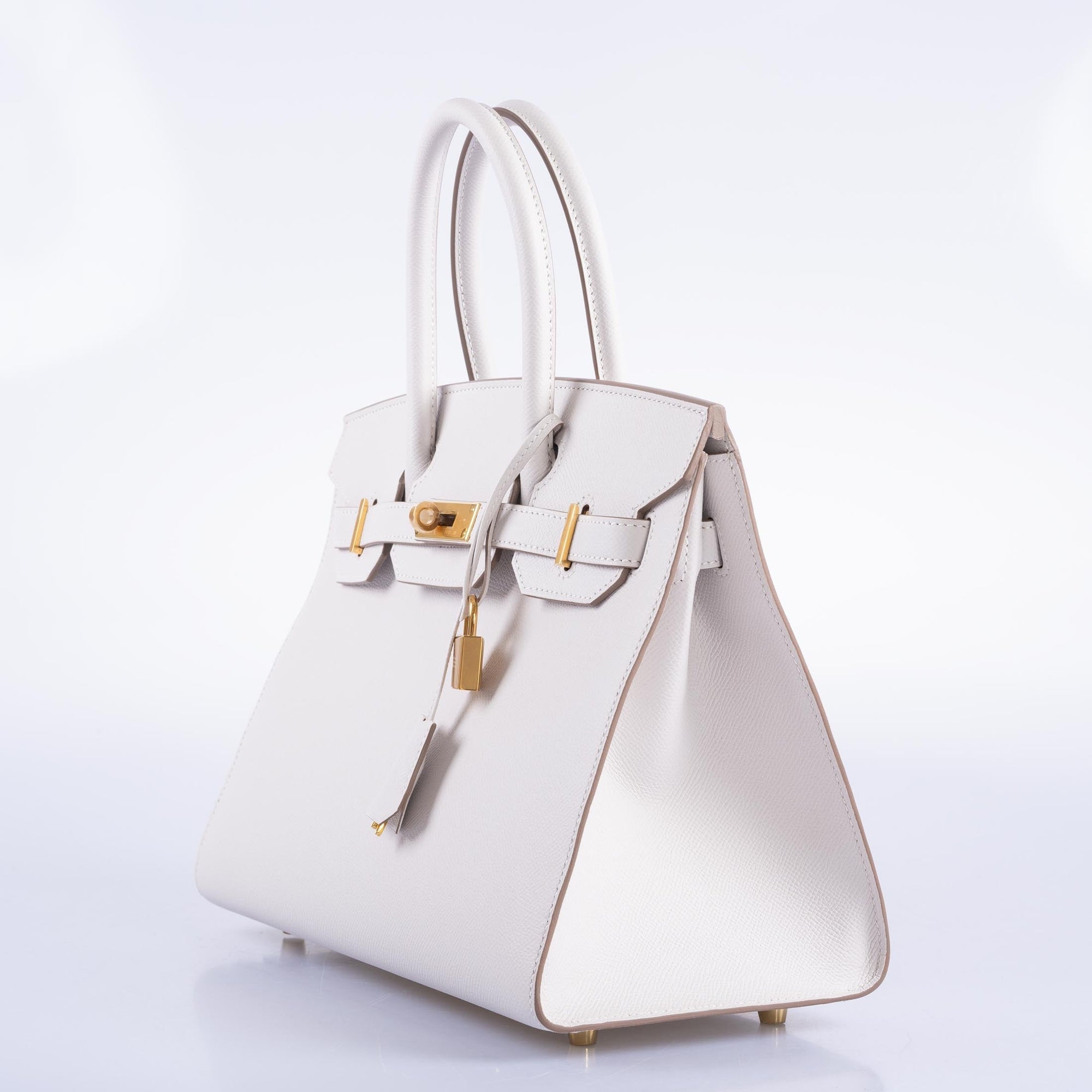 Hermès Birkin 30 Sellier Gris Pâle Epsom Gold Hardware