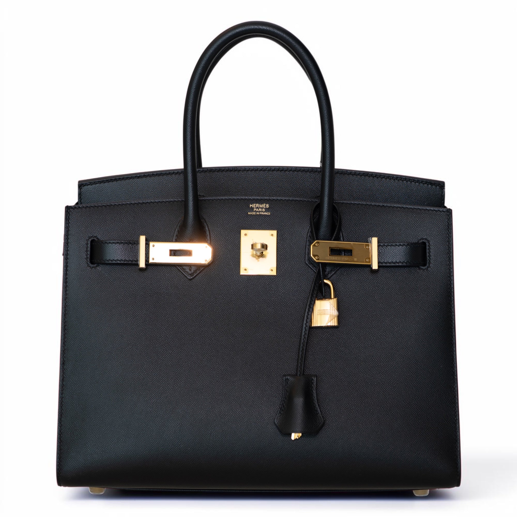 Hermès Birkin 30 Sellier Noir Madame Gold Hardware