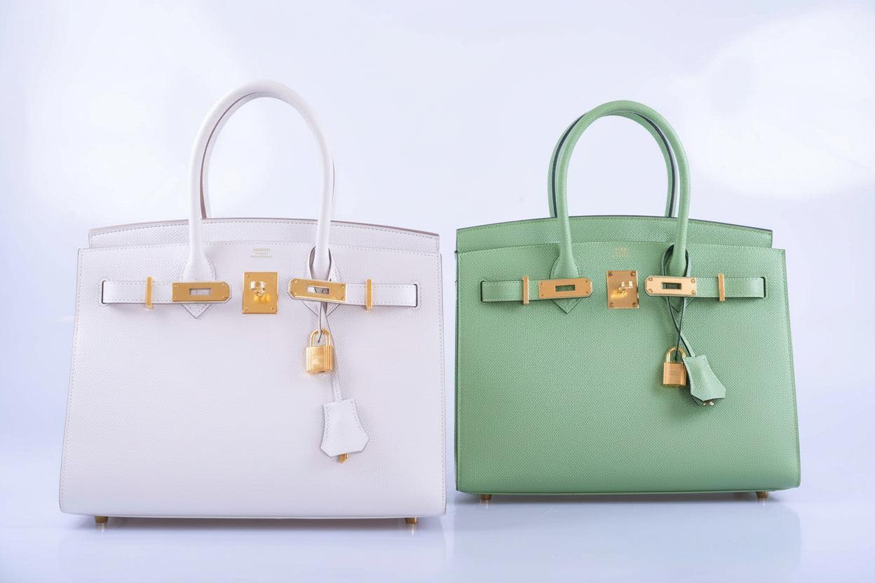 Hermès Birkin 30 Sellier Vert Criquet Epsom Gold Hardware