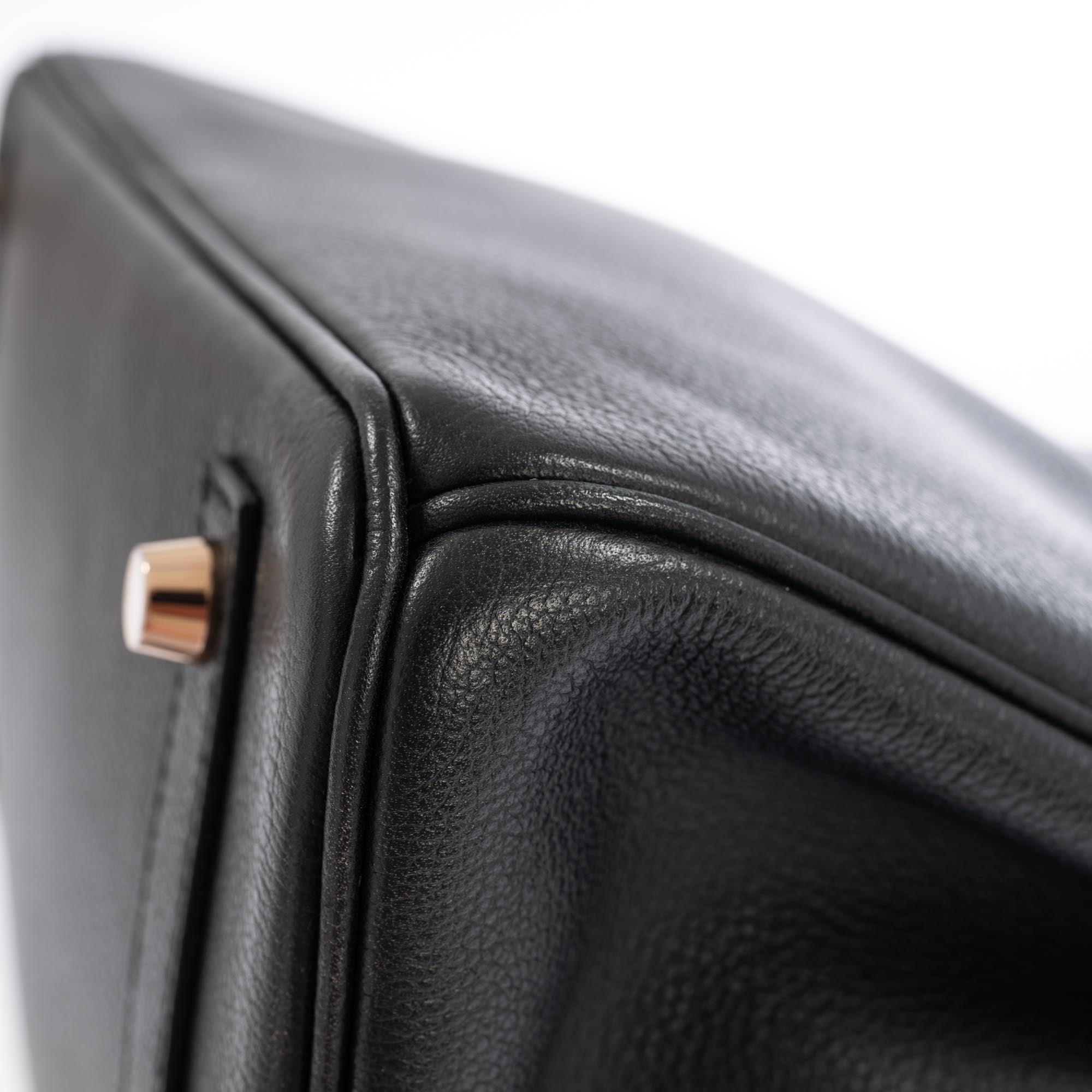 Hermès Birkin 30 Touch Noir Novillo Shiny Niloticus Crocodile Gold Hardware
