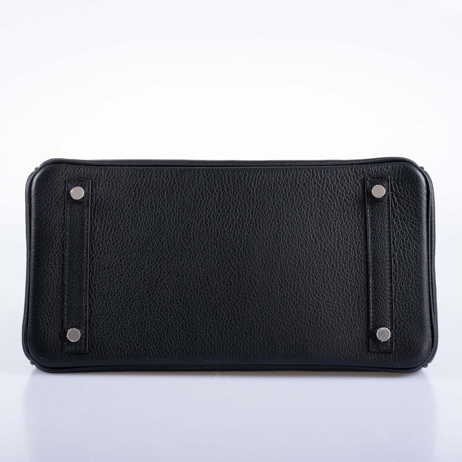 Hermès Birkin 30 Touch Shiny Bleu Marine Nilo Crocodile Black Novillo Palladium Hardware