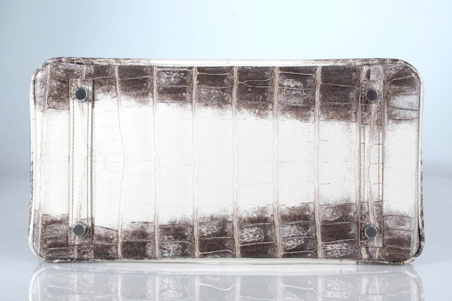 Hermès Birkin 30 in Himalaya Himalaya Niloticus Crocodile with Palladium hardware, image 8 of 11