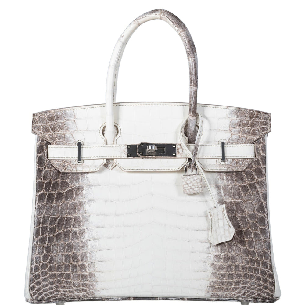 Hermès Birkin 30 in Himalaya Himalaya Niloticus Crocodile with Palladium hardware
