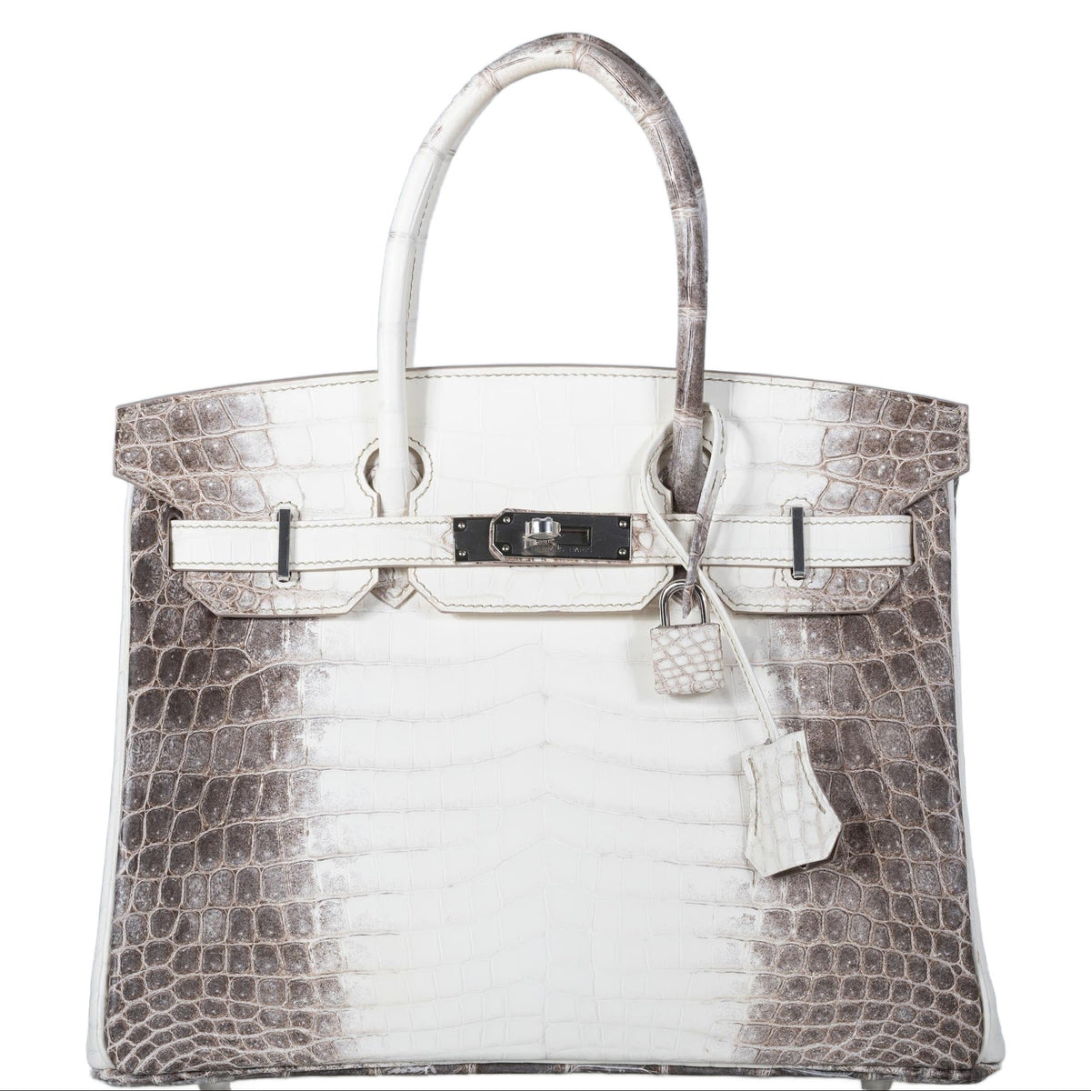 Hermès Birkin 30 in Himalaya Himalaya Niloticus Crocodile with Palladium hardware