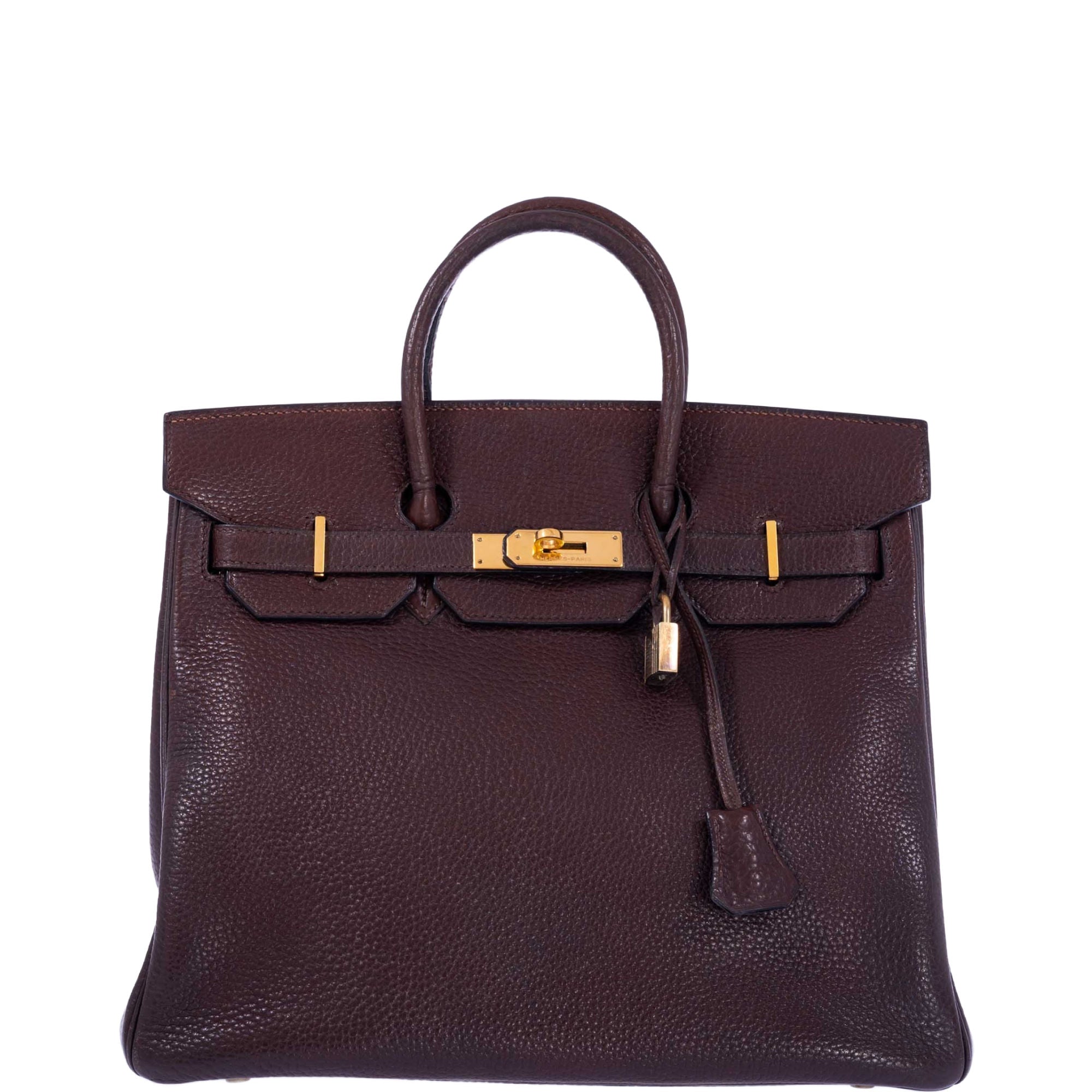 Hermès Birkin 32 HAC Ebene Ardenne Gold Hardware