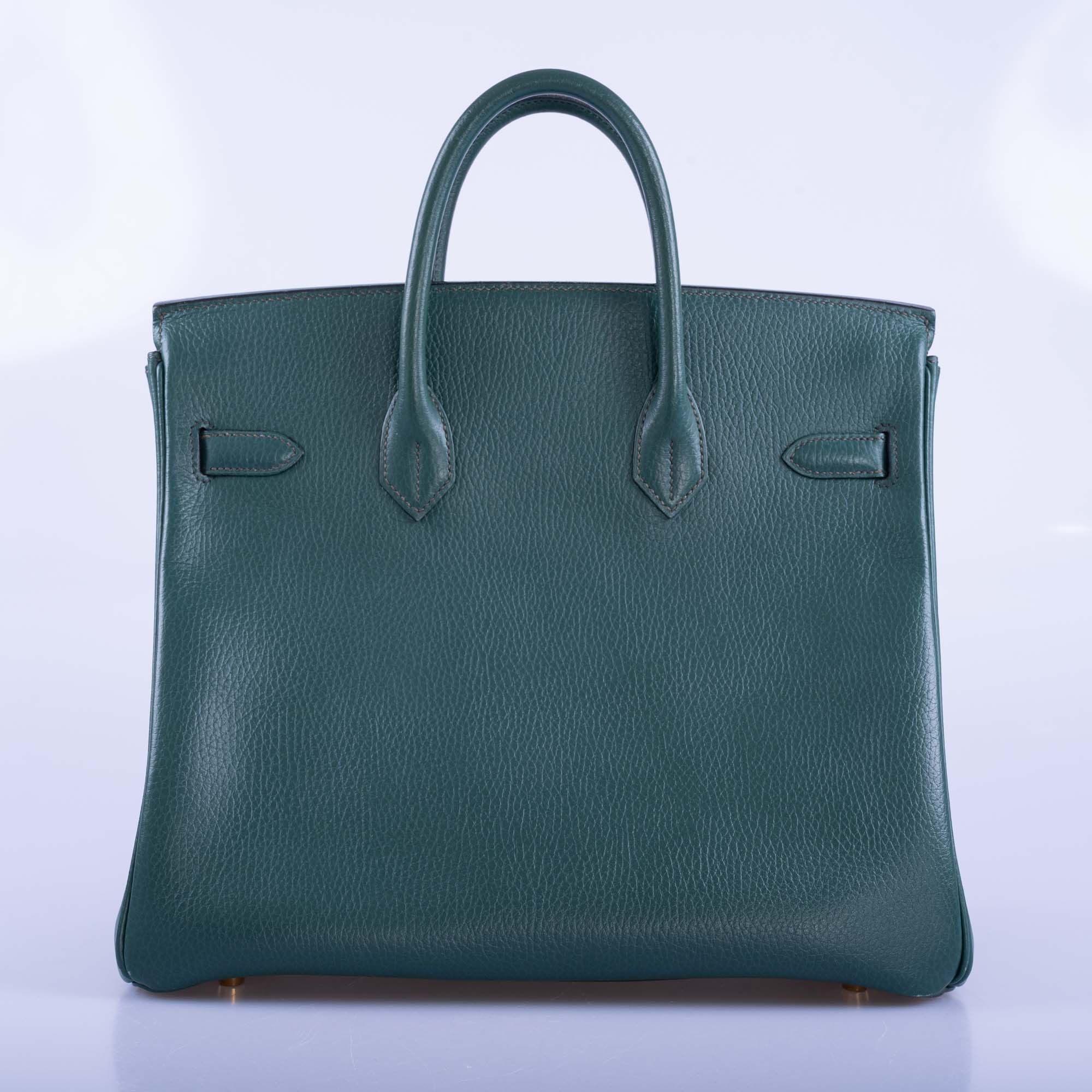 Hermès Birkin 32 HAC Vert Fonce Ardenne Leather Gold Hardware