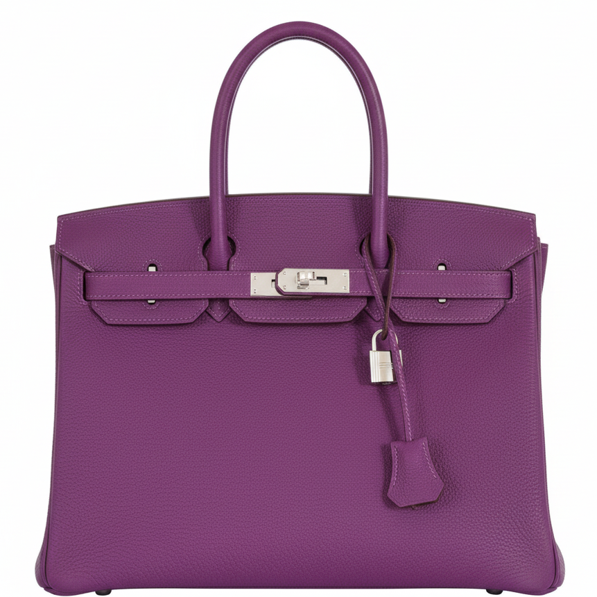 Hermès Birkin 35 Anemone Togo Palladium Hardware