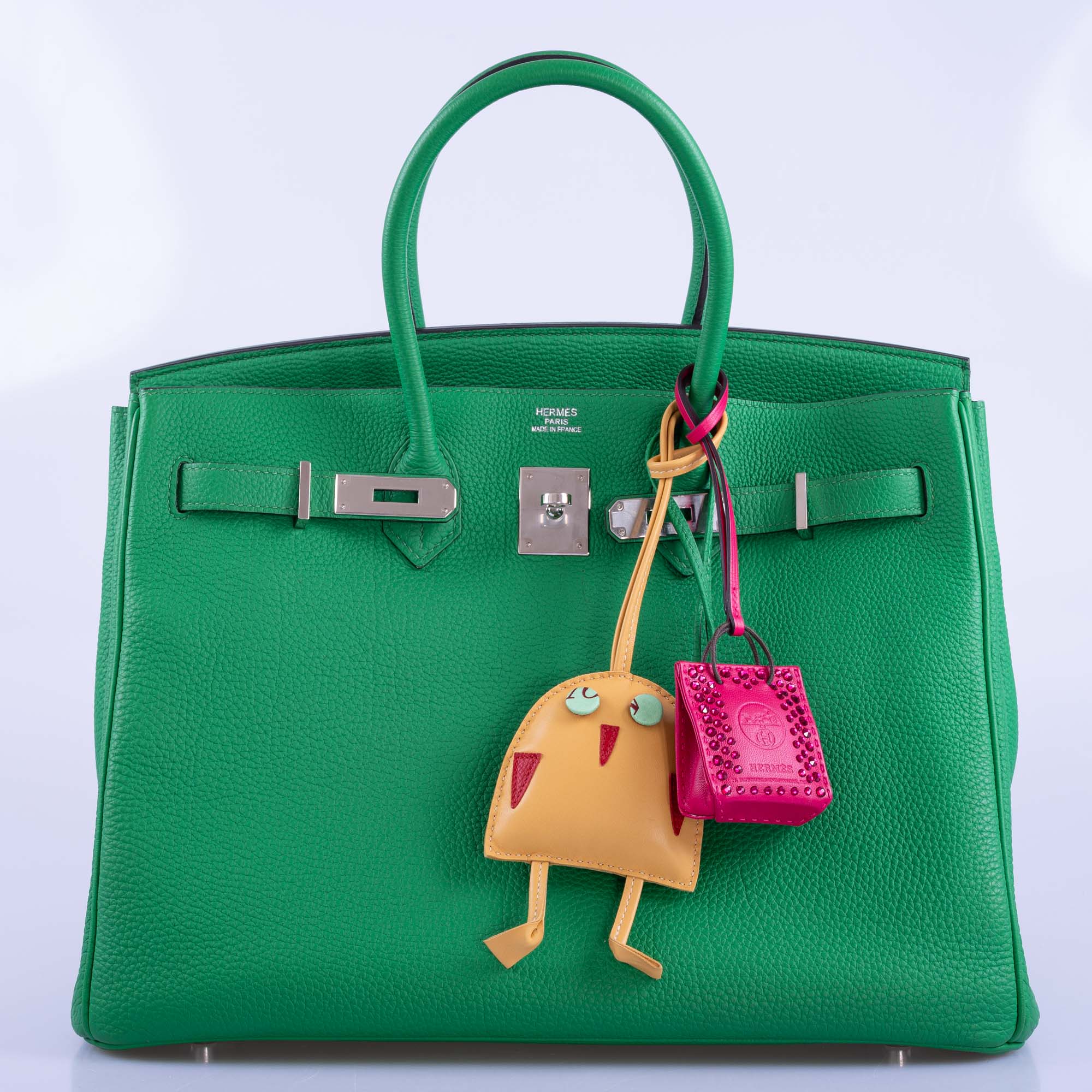 Hermès Birkin 35 Bambou (Bamboo) Green Togo with Palladium Hardware