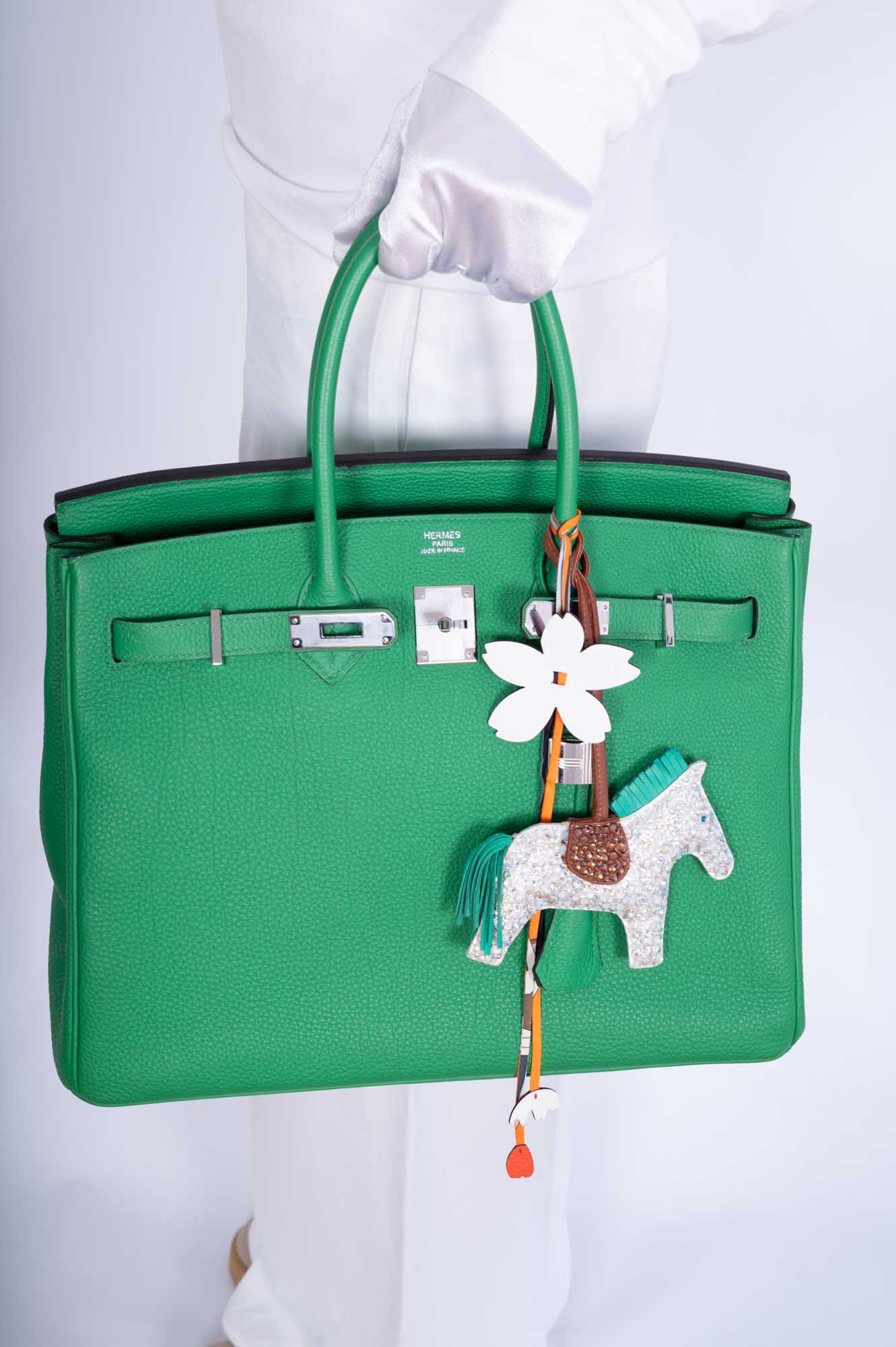 Hermès Birkin 35 Bambou Green Togo with Palladium Hardware