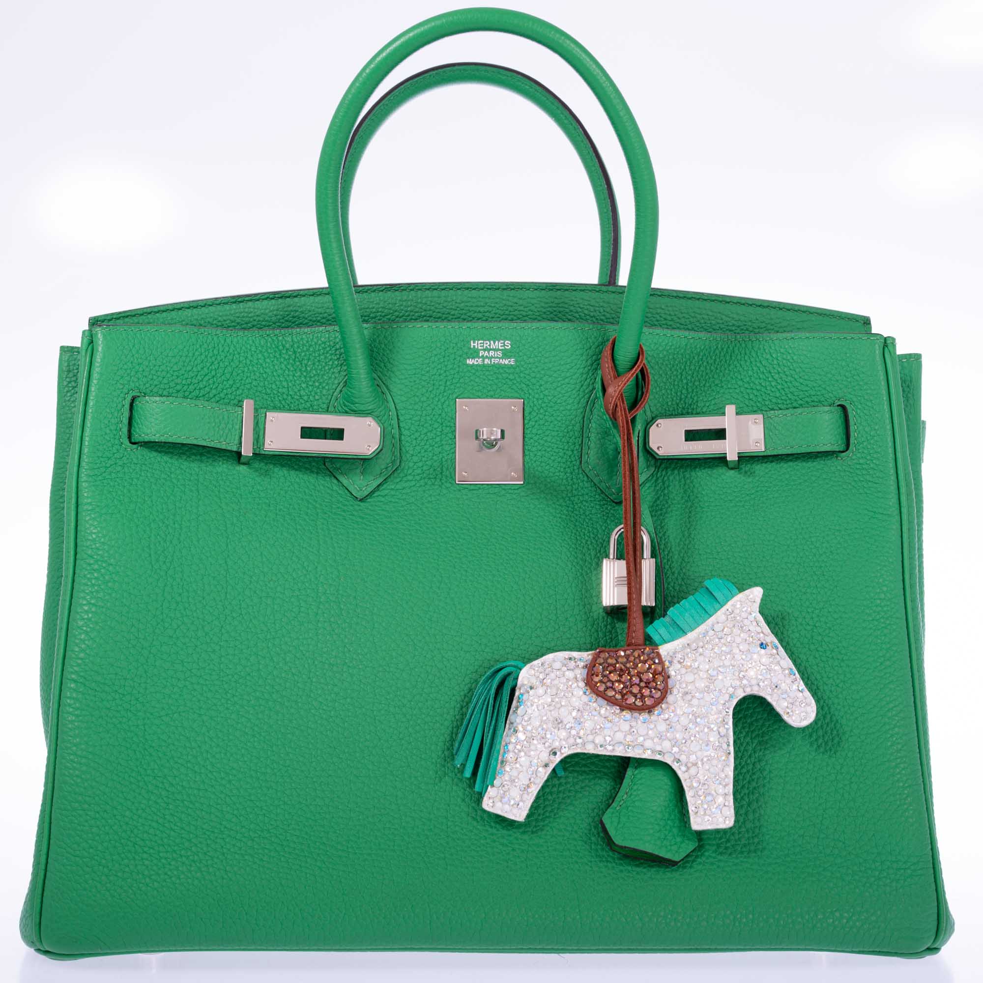 Hermès Birkin 35 Bambou Green Togo with Palladium Hardware