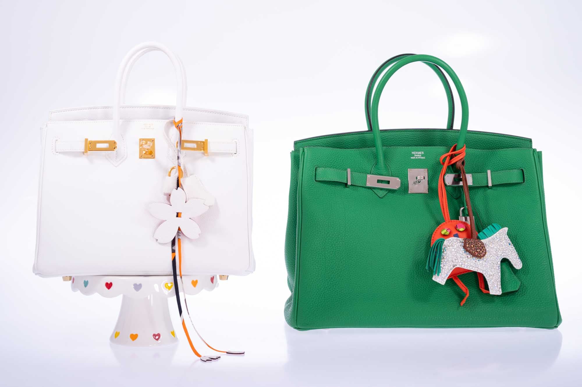 Hermès Birkin 35 Bambou Green Togo with Palladium Hardware