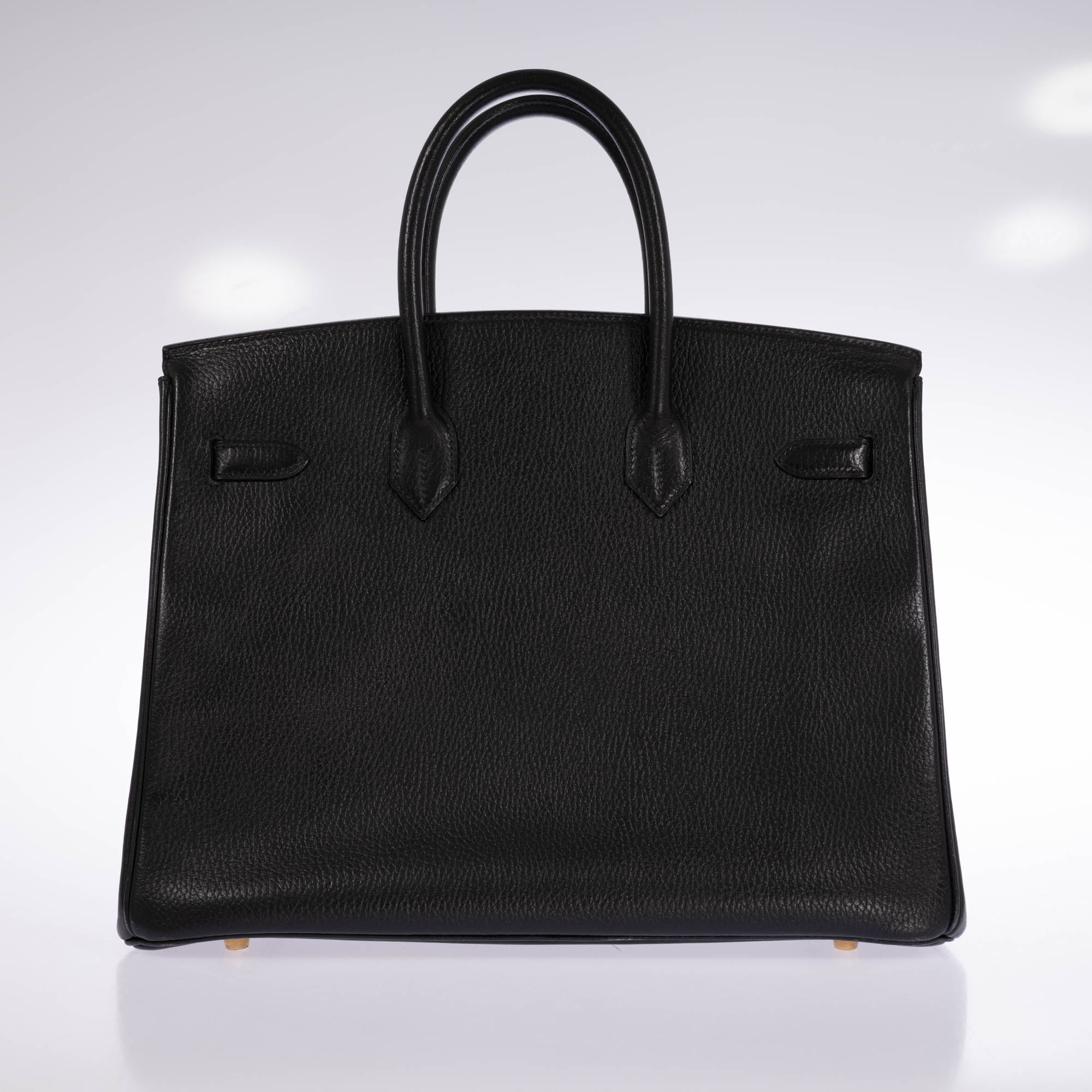Hermès Birkin 35 Black Ardennes Gold Hardware