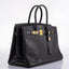 Hermès Birkin 35 Black Ardennes Leather Gold Hardware