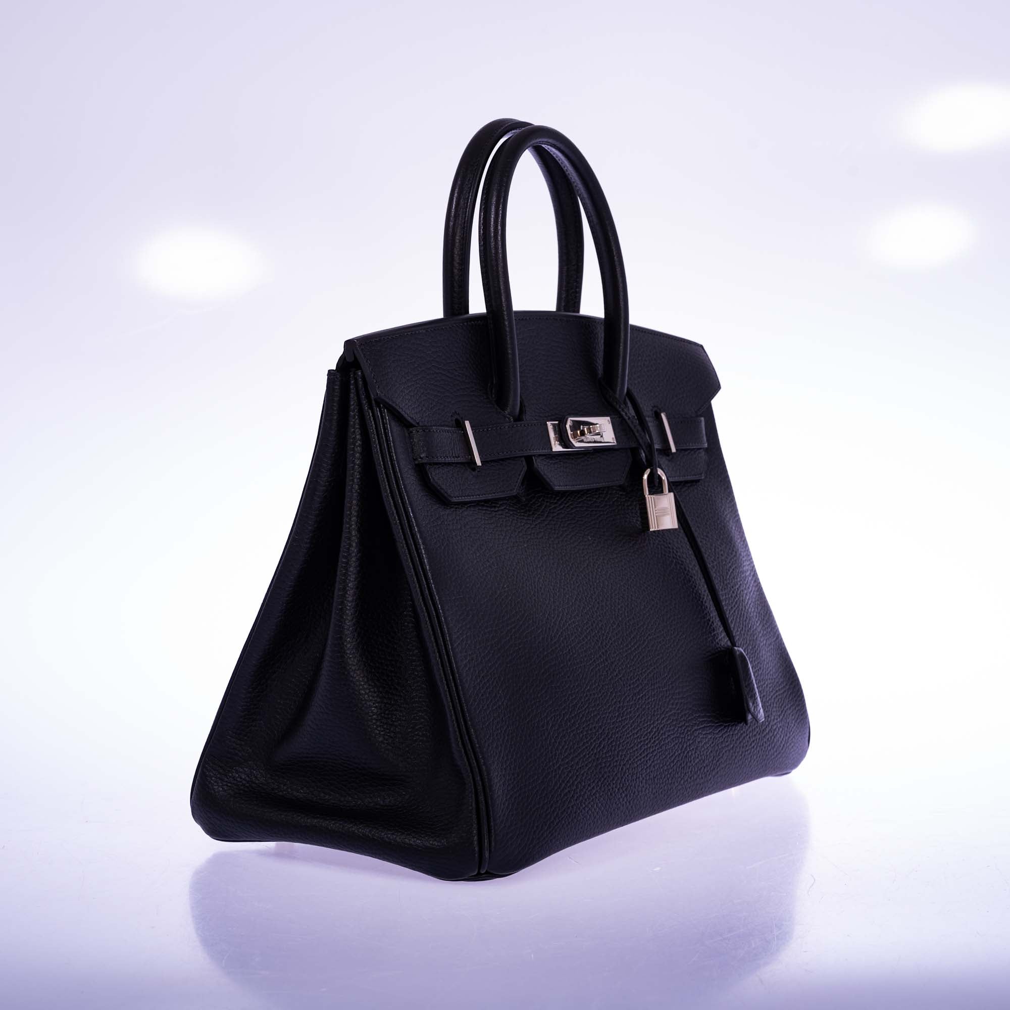 Hermès Birkin 35 Black Ardennes Palladium Hardware