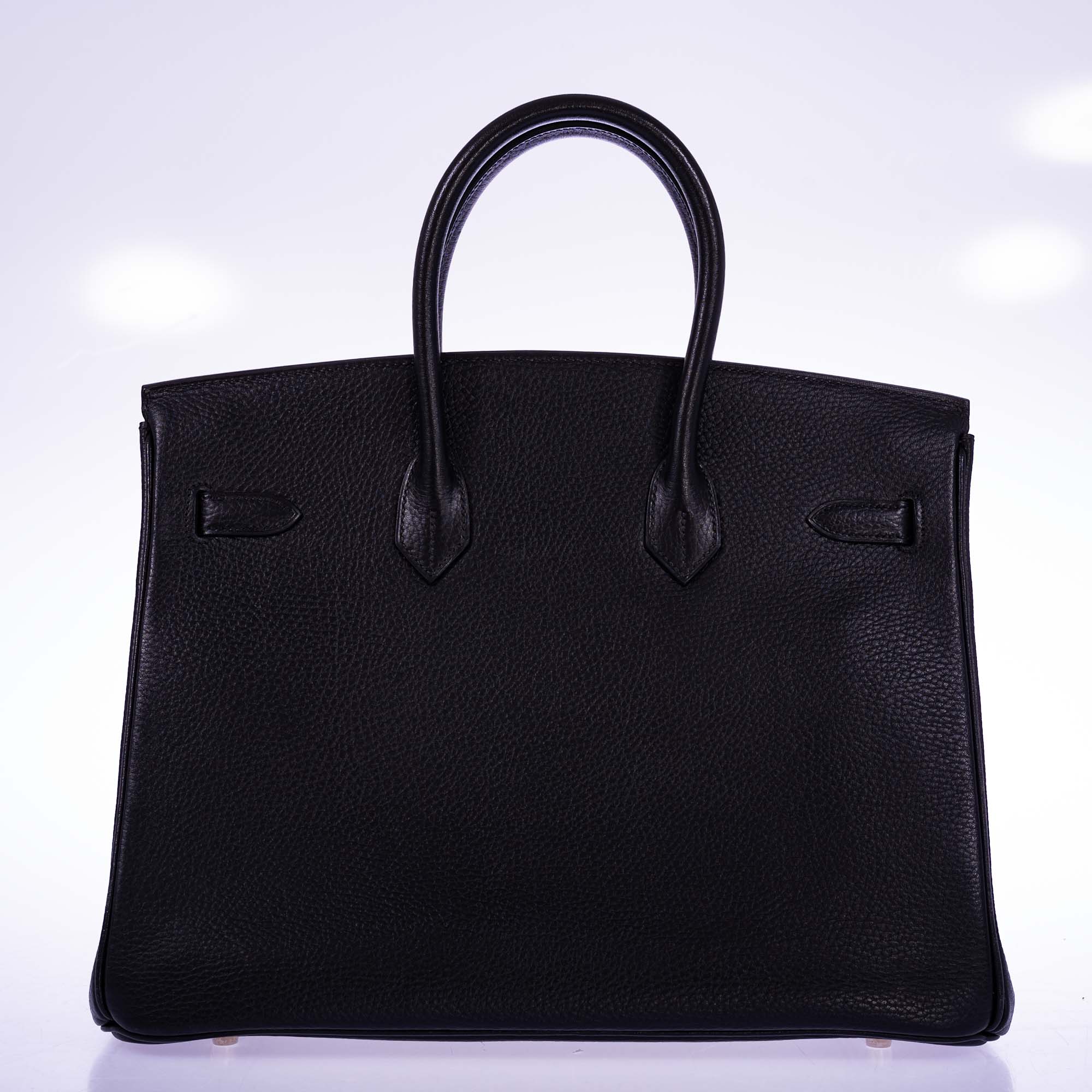 Hermès Birkin 35 Black Ardennes Palladium Hardware