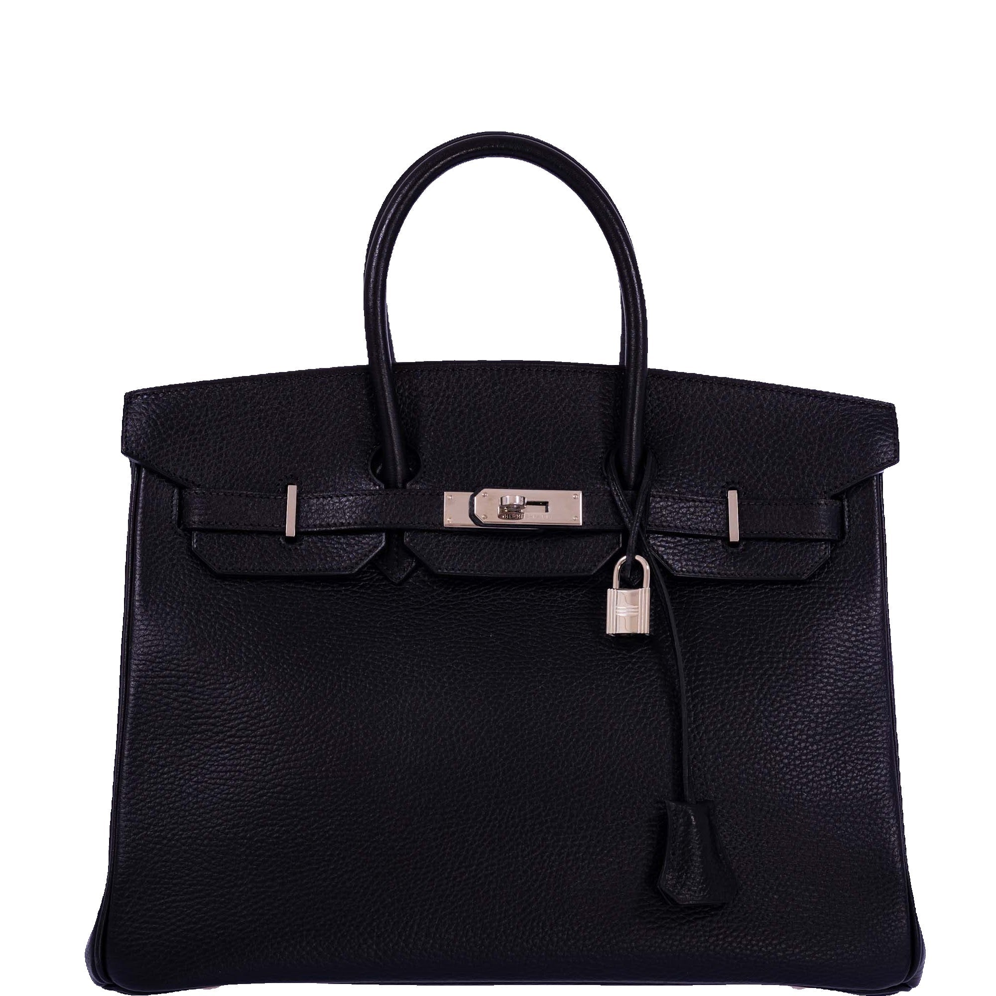 Hermès Birkin 35 Black Ardennes Palladium Hardware