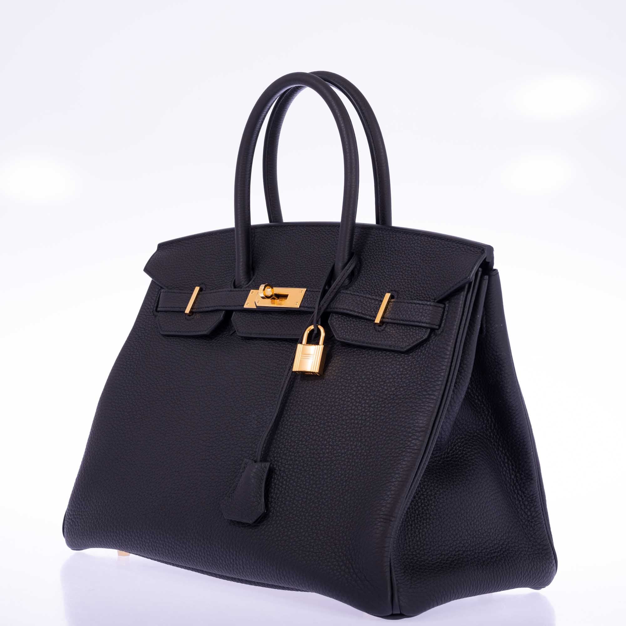 Hermès Birkin 35 Black Togo Gold Hardware