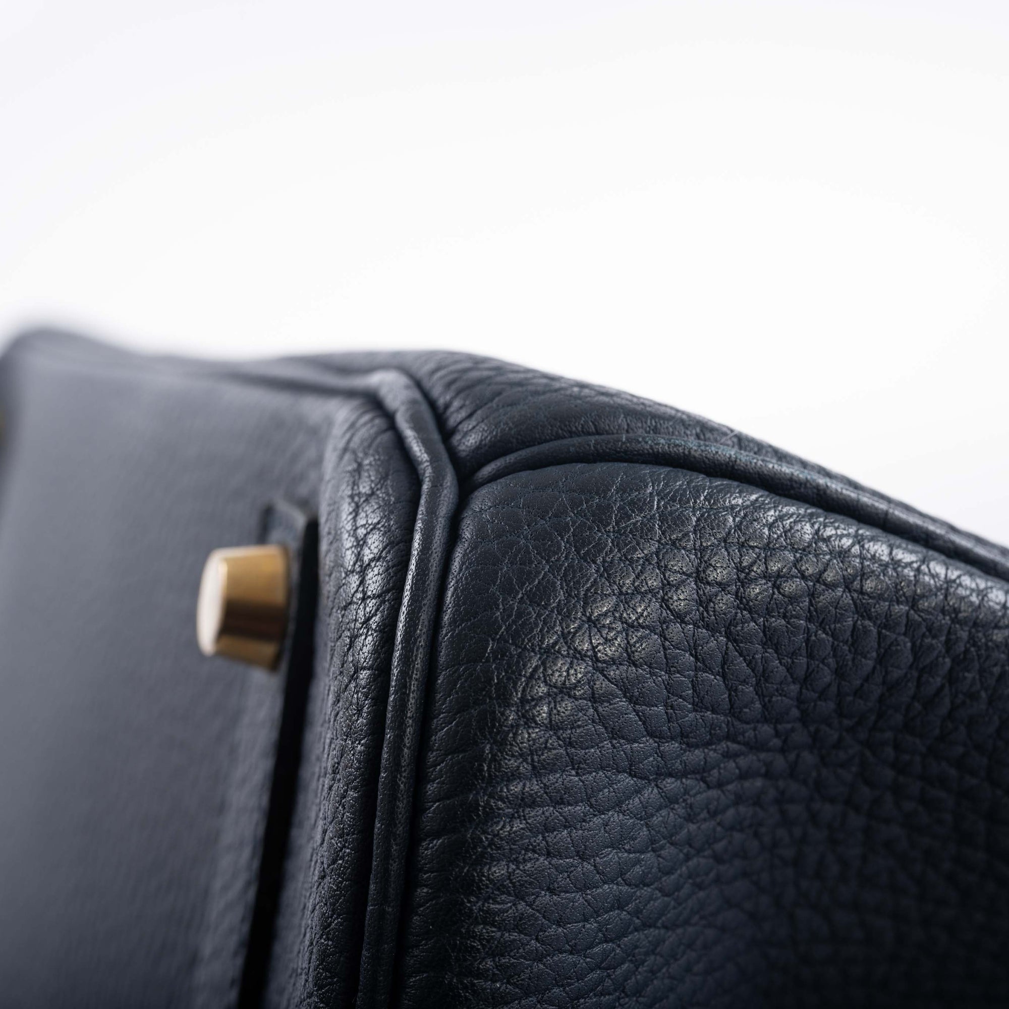 Hermès Birkin 35 Blue Sapphire Ardennes leather Gold Hardware