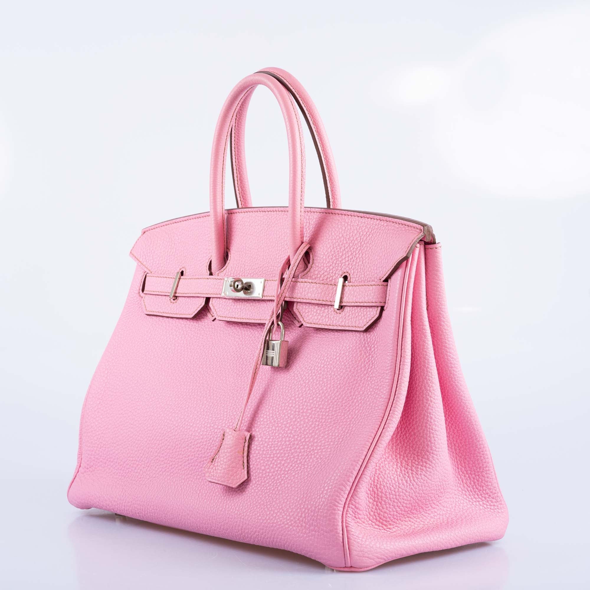Hermès Birkin 35 "Bubblegum" 5P Pink Togo Palladium Hardware