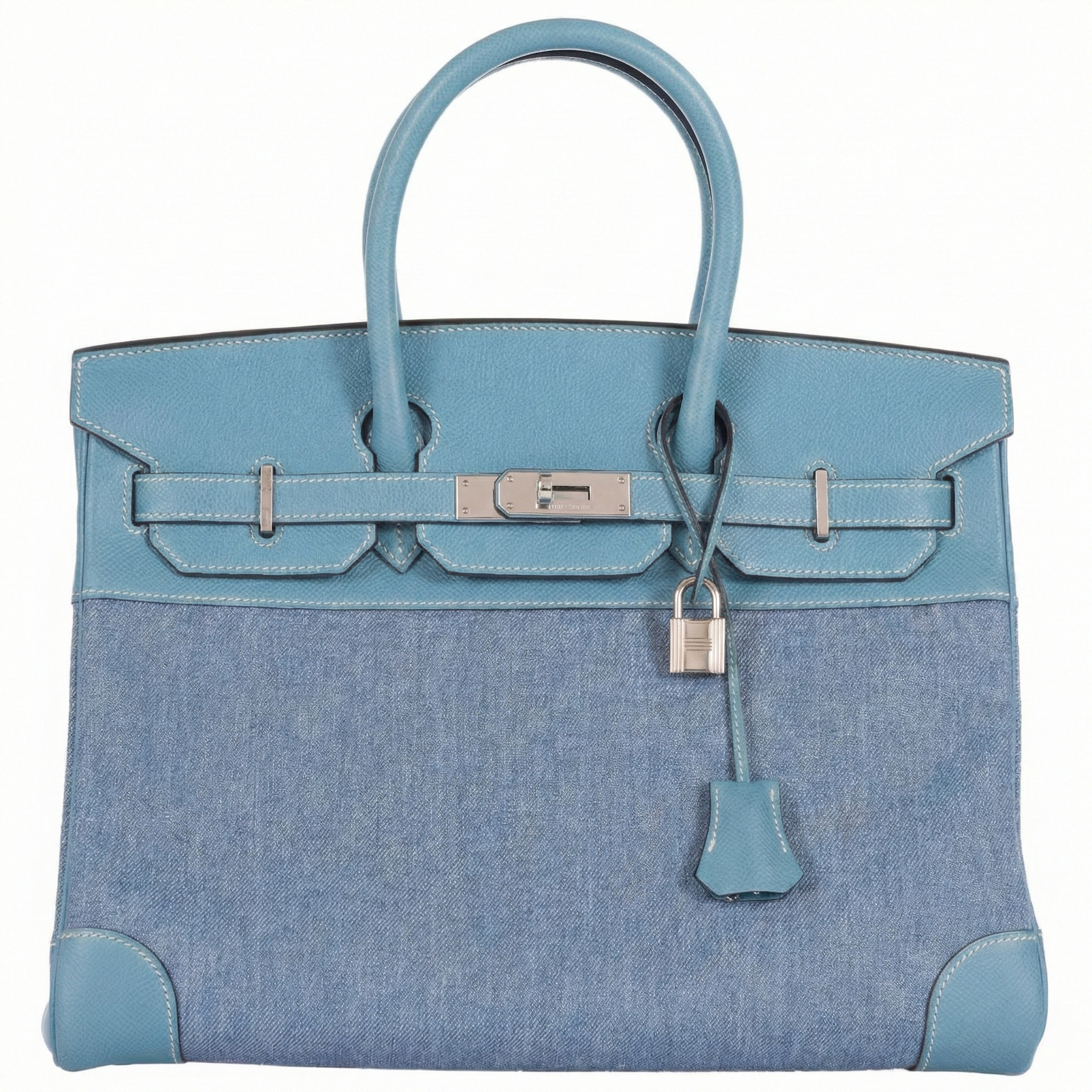Hermès Birkin 35 Denim &amp; Blue Jean Epsom Palladium Hardware