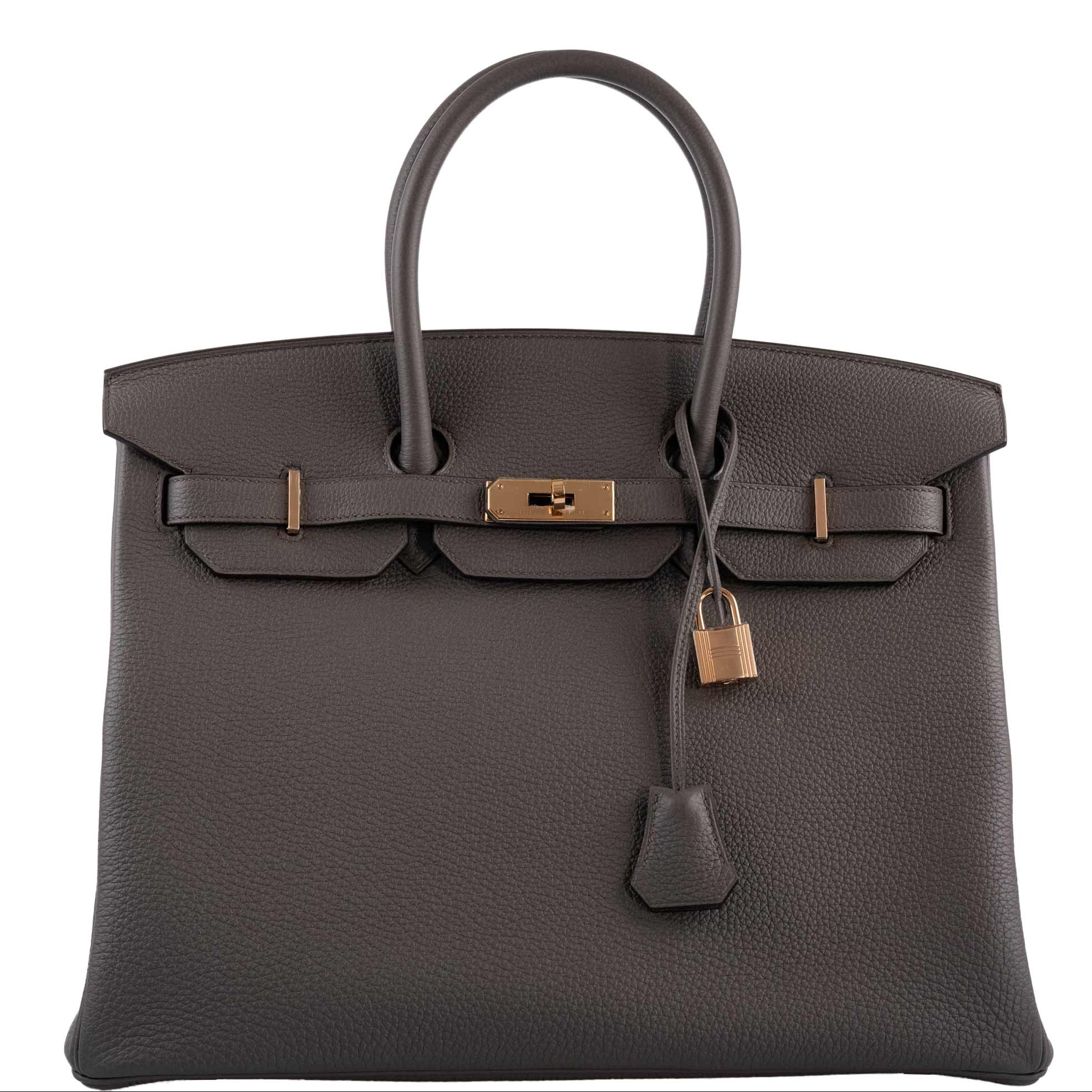 Hermès Birkin 35 Etain Togo with Rose Gold Hardware