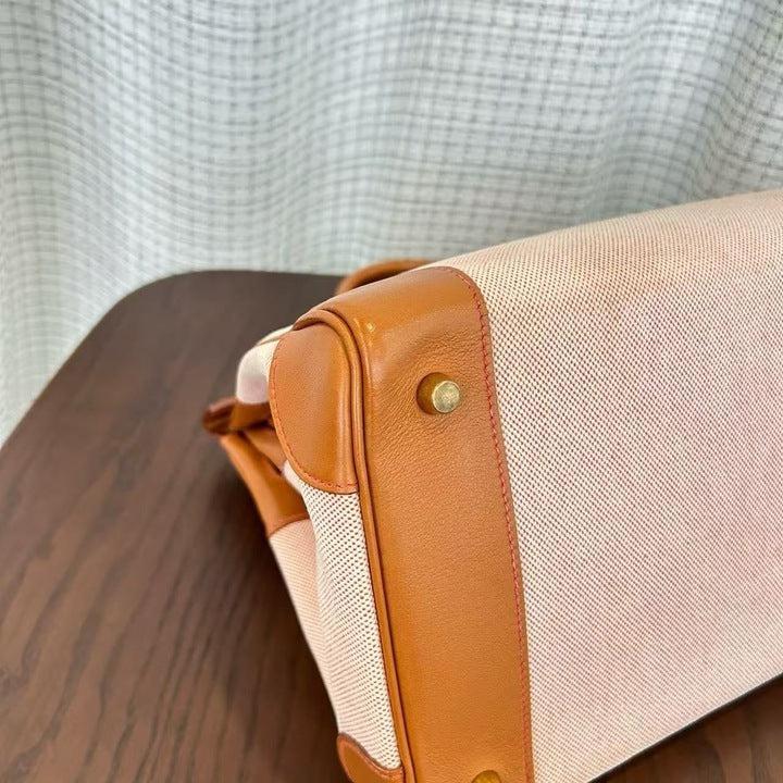 Hermès Birkin 35 in Gold Toile and Evergrain with Gold hardware, image 3 of 7
