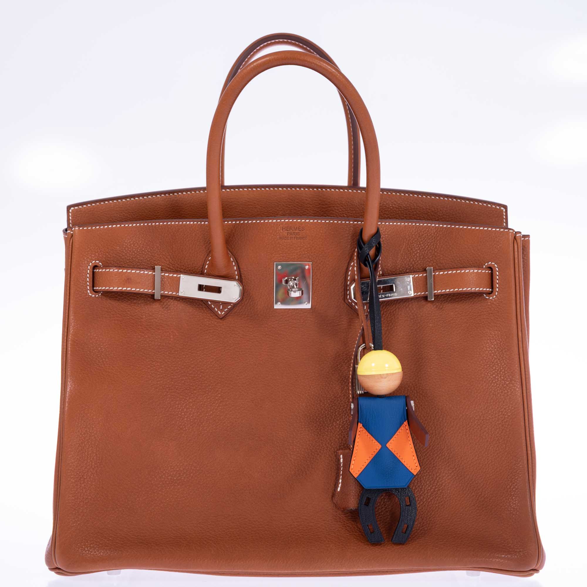 Hermès Birkin 35 Fauve Barenia Faubourg Palladium Hardware