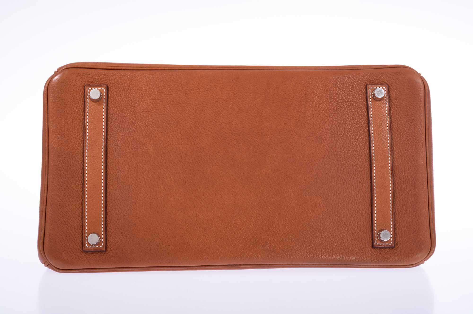 Hermès Birkin 35 Fauve Barenia Faubourg Palladium Hardware