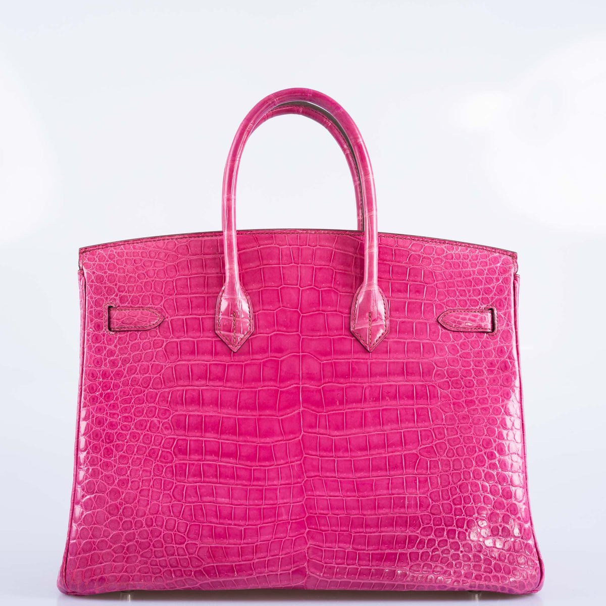 Hermès Birkin 35 in Fuchsia Shiny Porosus Crocodile with Palladium hardware, image 7 of 13