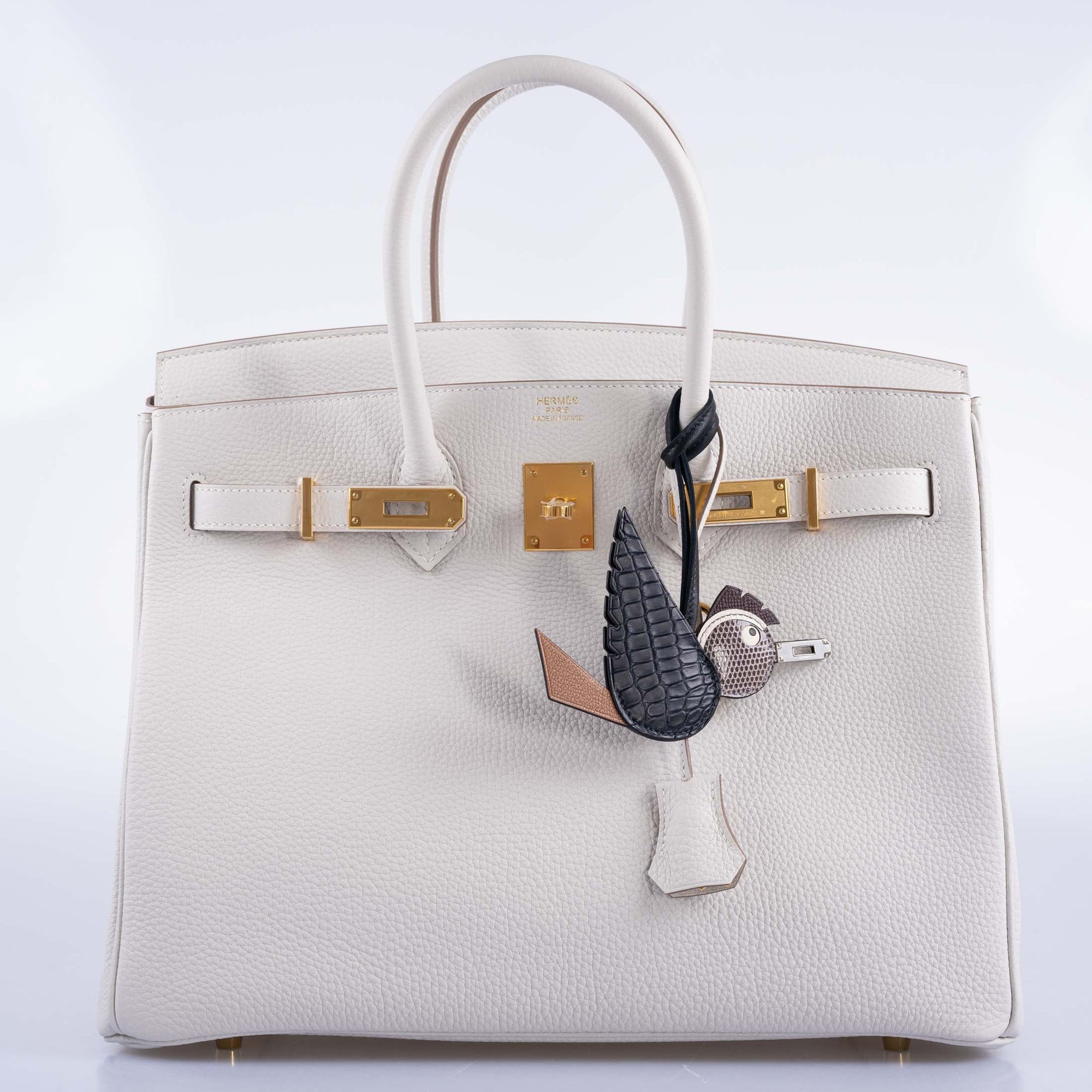 Hermès Birkin 35 Gris Pale Togo Gold Hardware