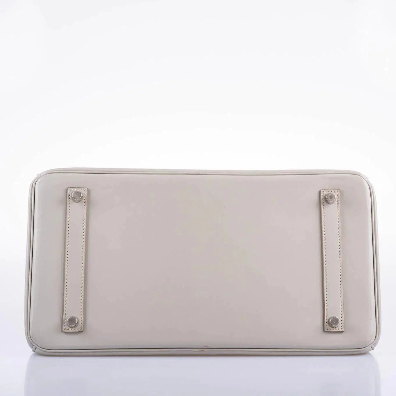 Hermès Birkin 35 Gris Perle Tadelakt Leather Guilloche Palladium Hardware