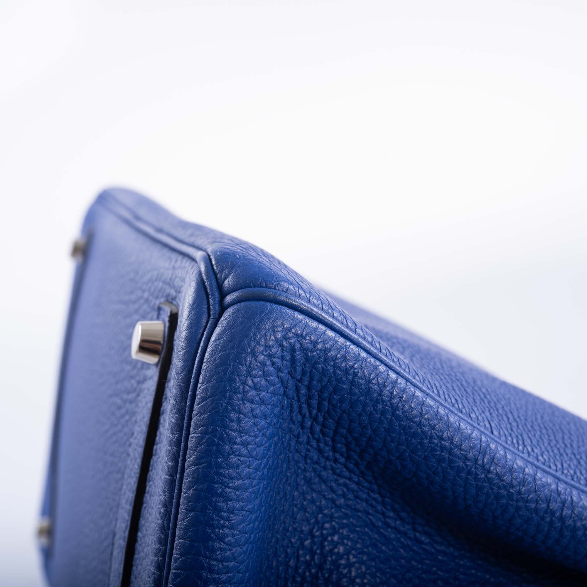 Hermès Birkin 35 HSS Bleu Electrique / Fuchsia Interior Togo Palladium Hardware