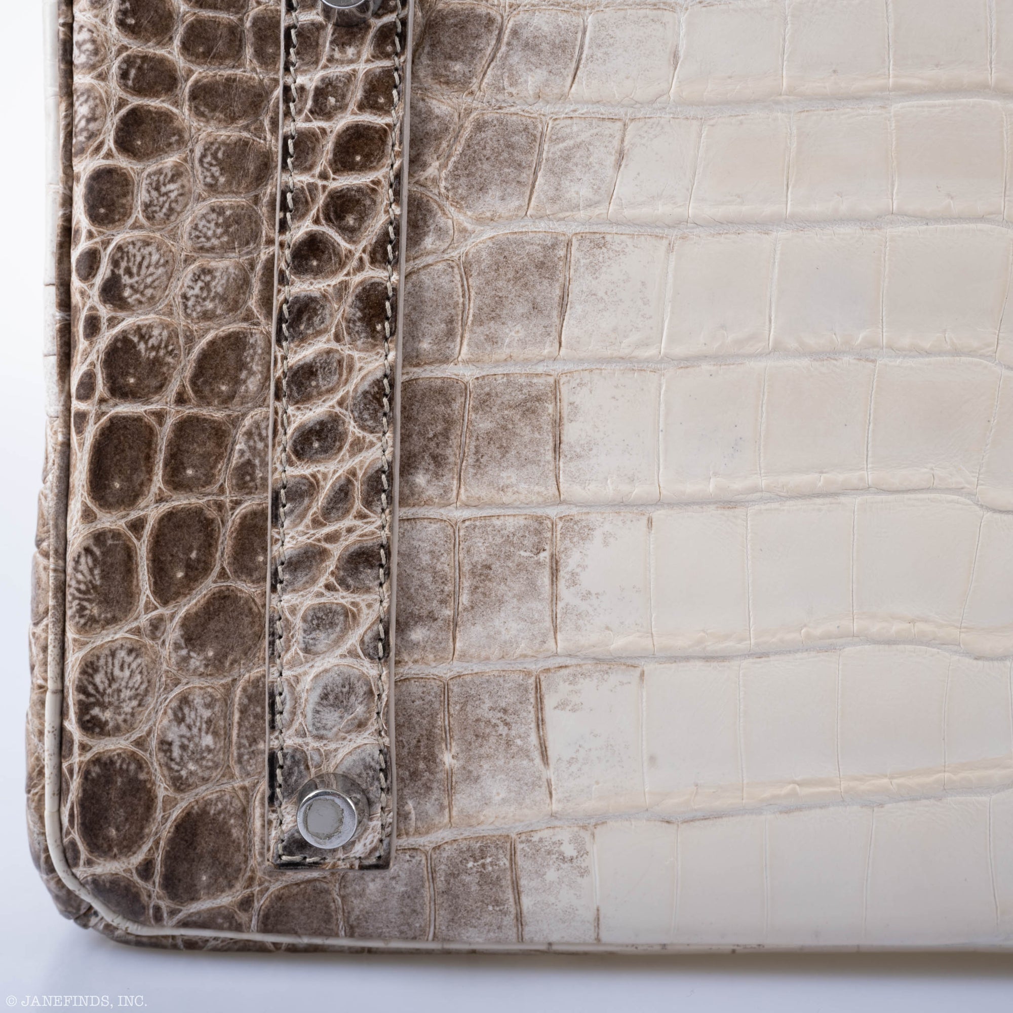 Hermès Birkin 35 Himalaya Niloticus Crocodile 18K White Gold & Diamond Hardware