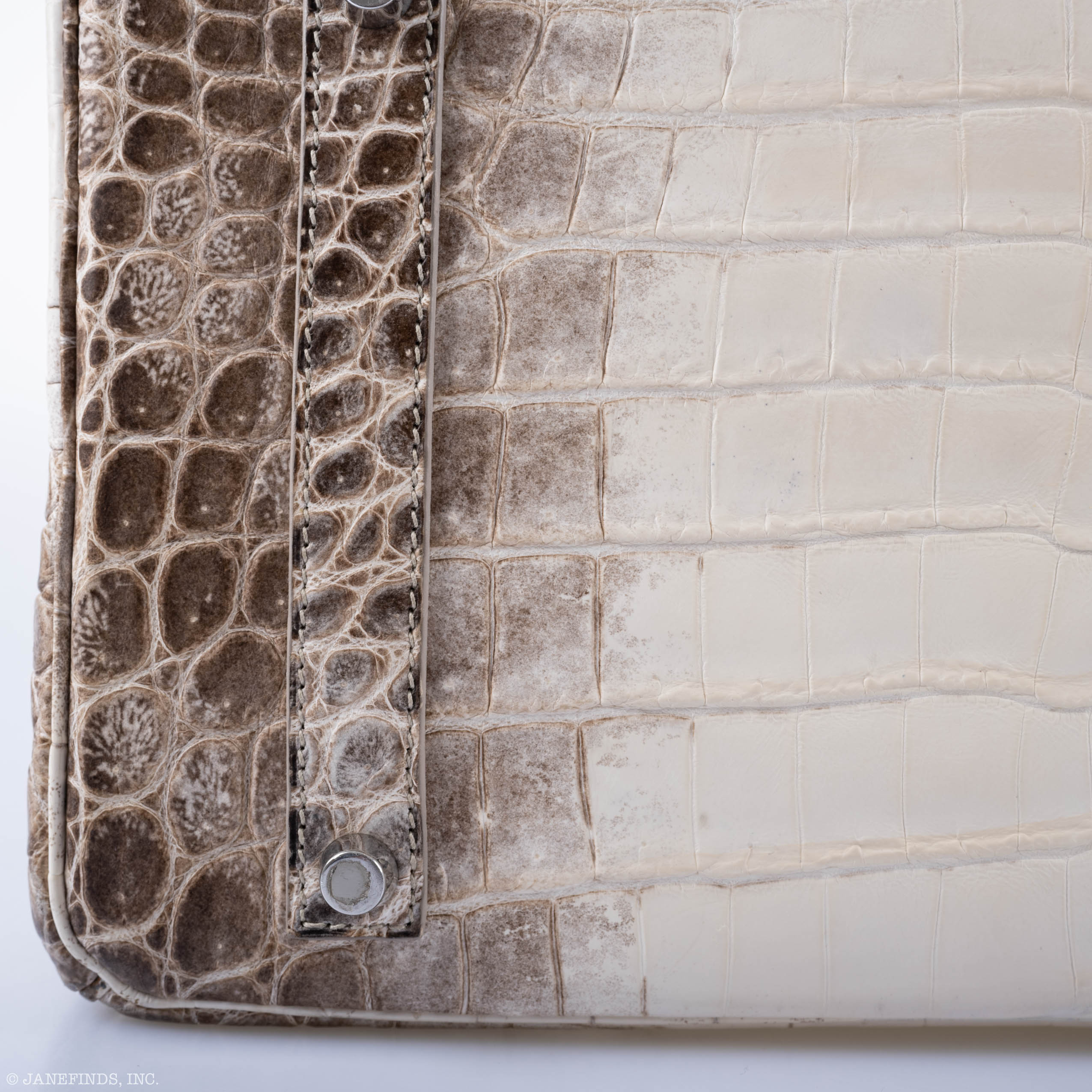 Hermès Birkin 35 Himalaya Niloticus Crocodile 18K White Gold & Diamond Hardware