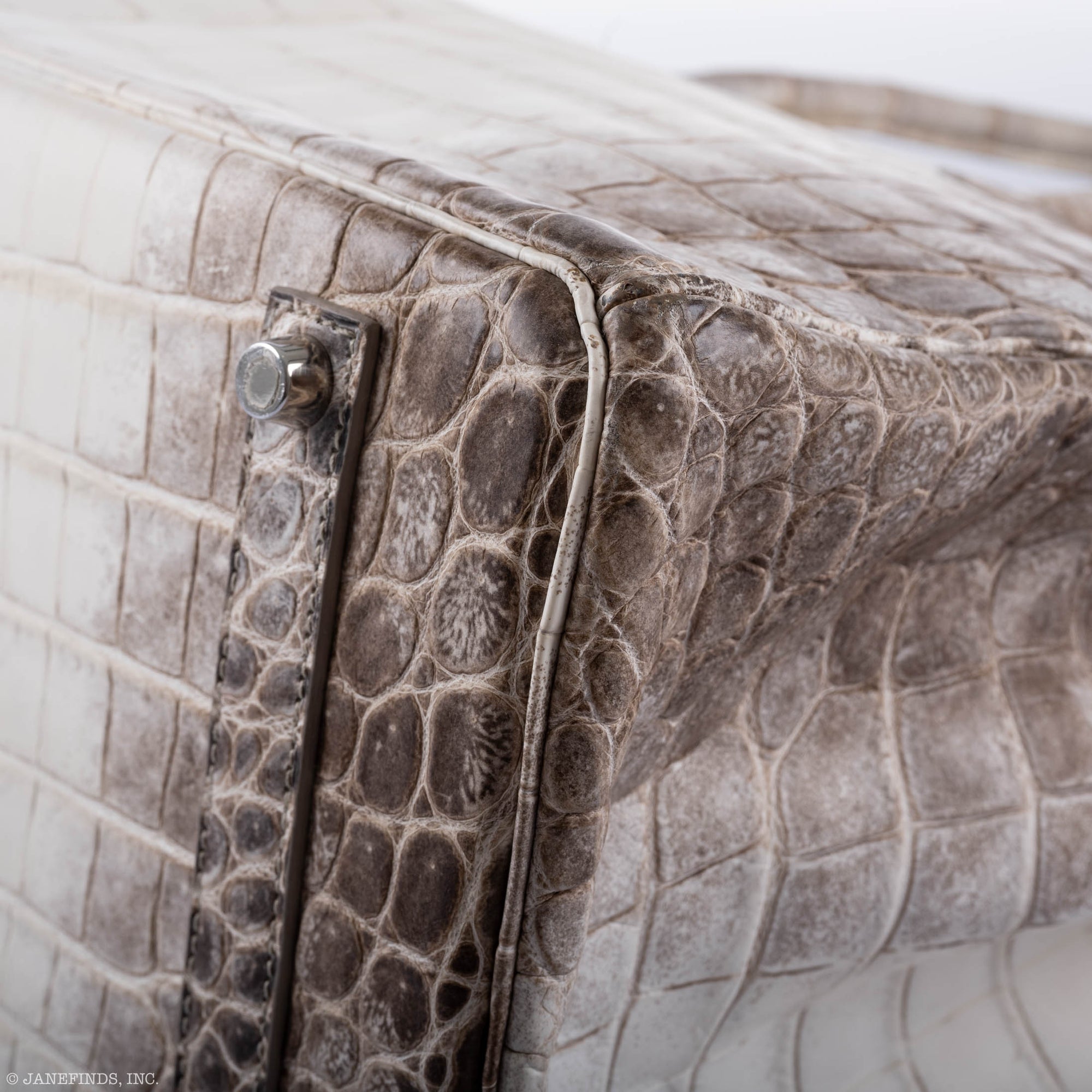 Hermès Birkin 35 Himalaya Niloticus Crocodile 18K White Gold & Diamond Hardware