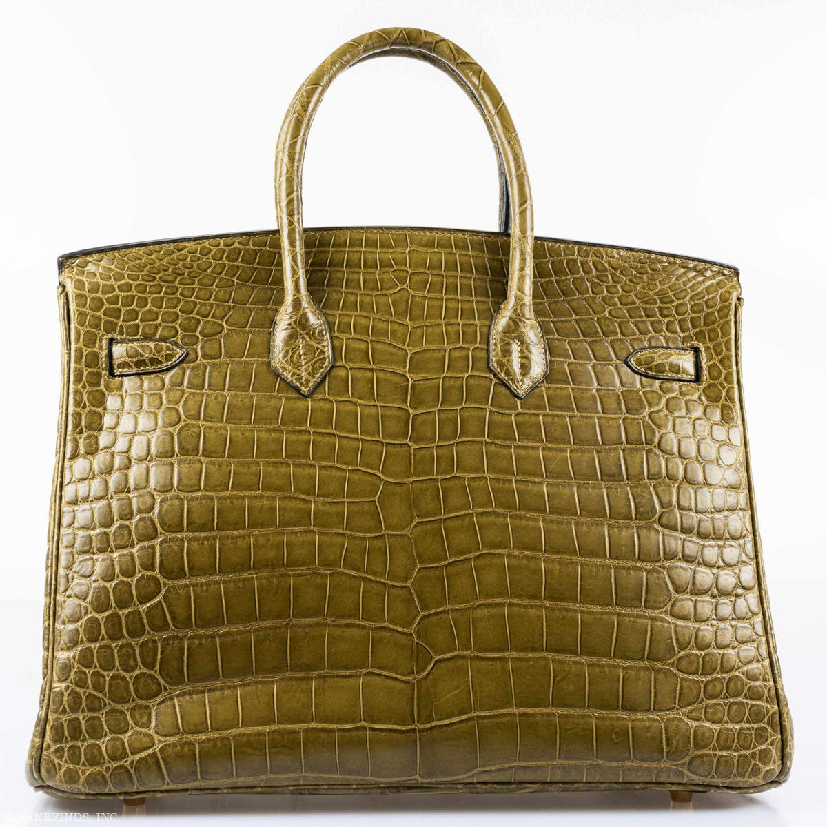Hermès Birkin 35 in Vert Véronèse Porosus Crocodile with Gold hardware, image 3 of 10