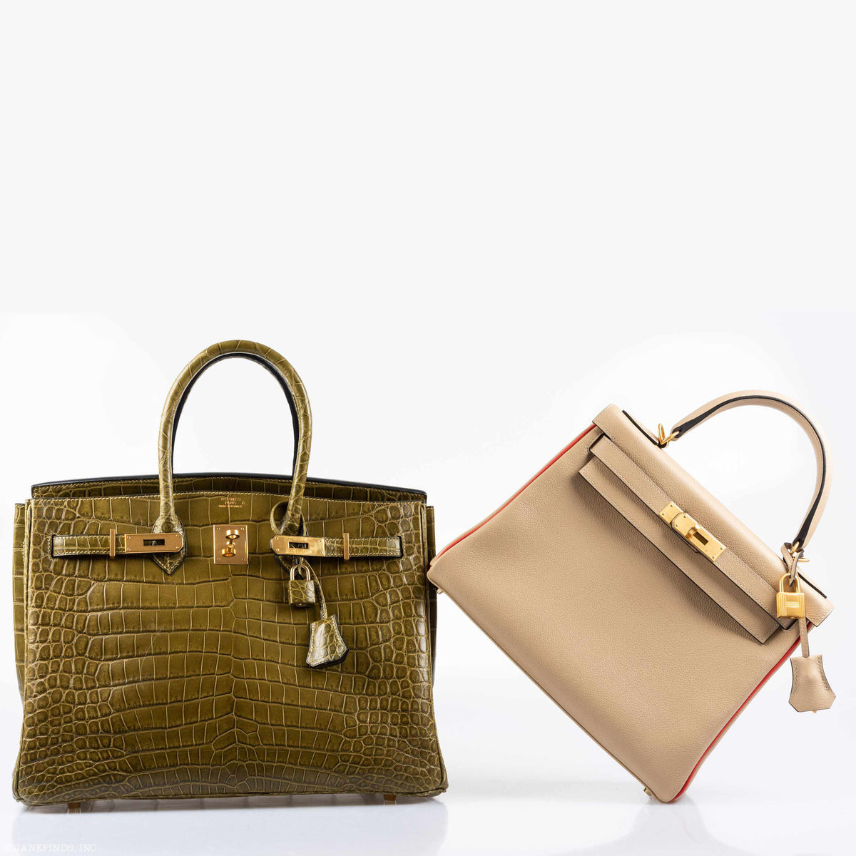 Hermès Birkin 35 in Vert Véronèse Porosus Crocodile with Gold hardware, image 9 of 10