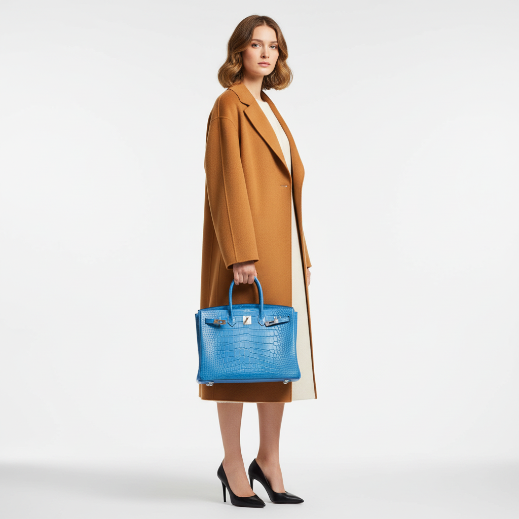 Hermès Birkin 35 Mykonos Matte Alligator Palladium Hardware