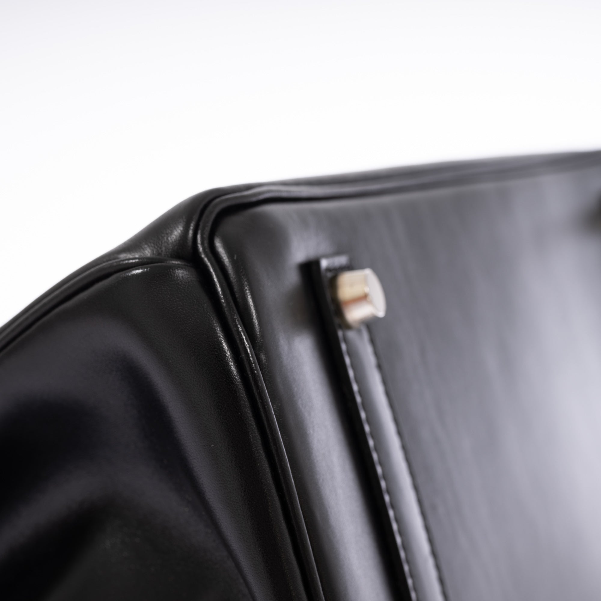 Hermès Birkin 35 Noir Box Calf Palladium Hardware