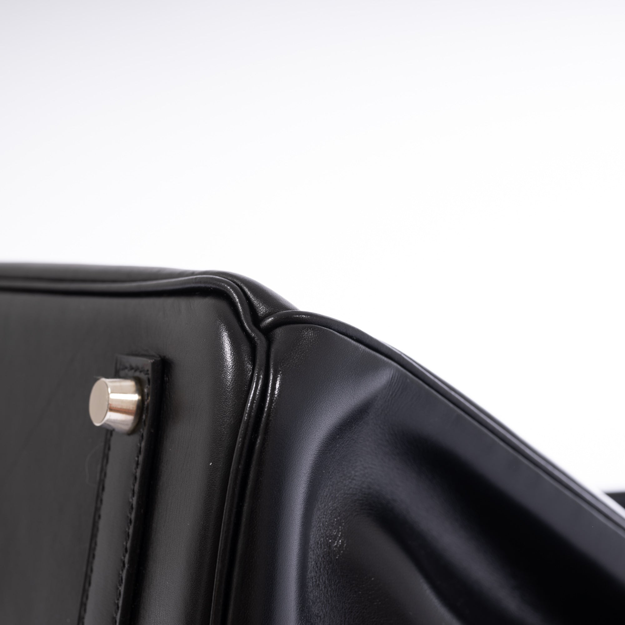 Hermès Birkin 35 Noir Box Calf Palladium Hardware