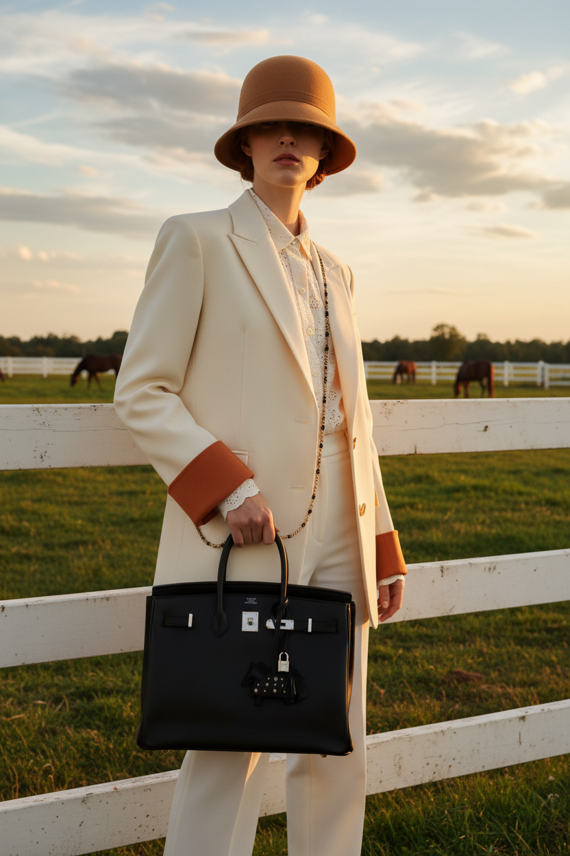 Hermès Birkin 35 Noir Box Calf Palladium Hardware