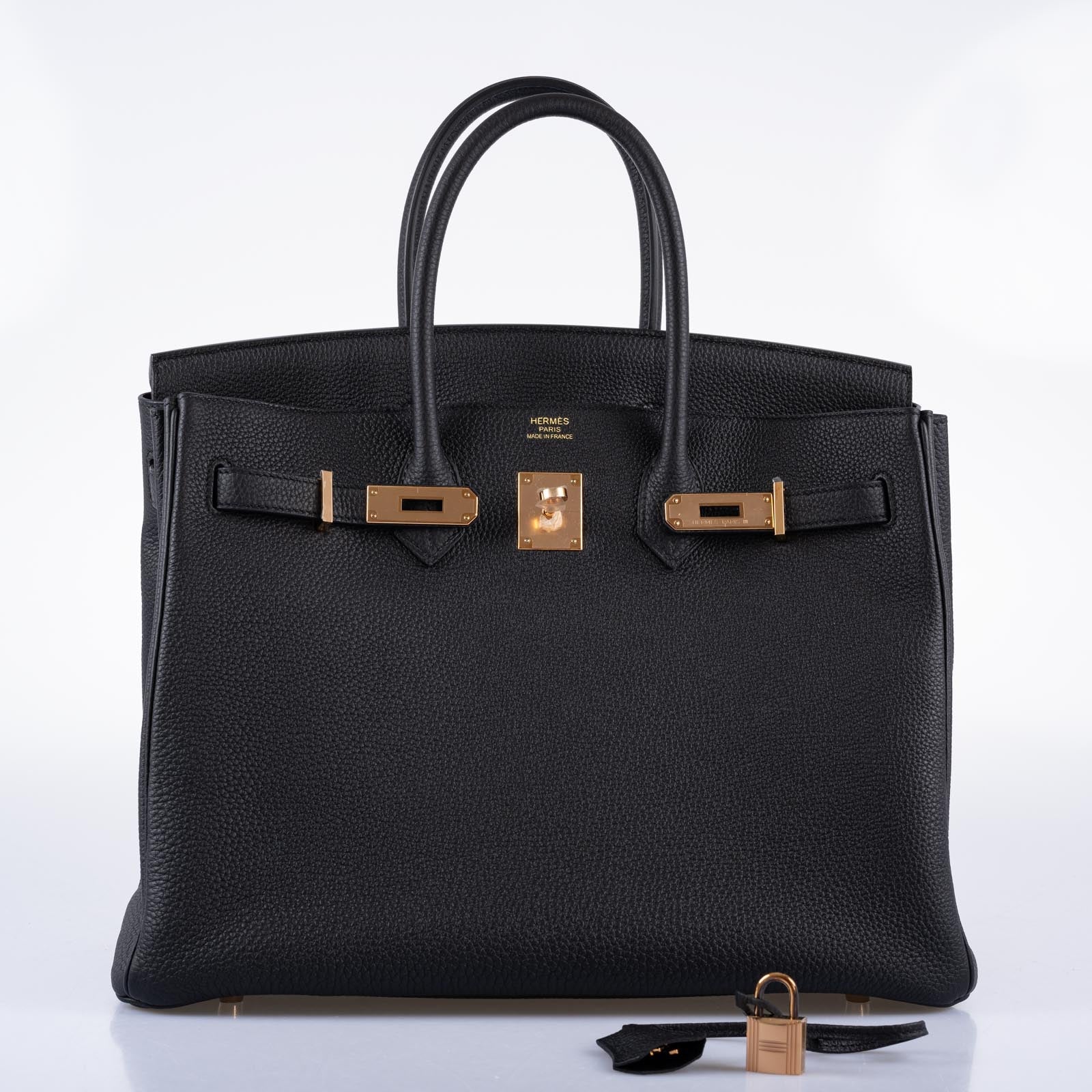 Hermès Birkin 35 Noir Togo Rose Gold Hardware