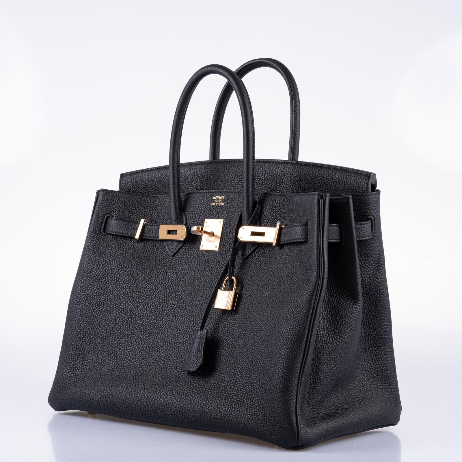 Hermès Birkin 35 Noir Togo Rose Gold Hardware