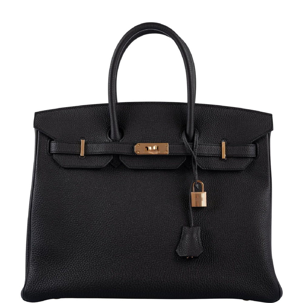 Hermès Birkin 35 Noir Togo Rose Gold Hardware
