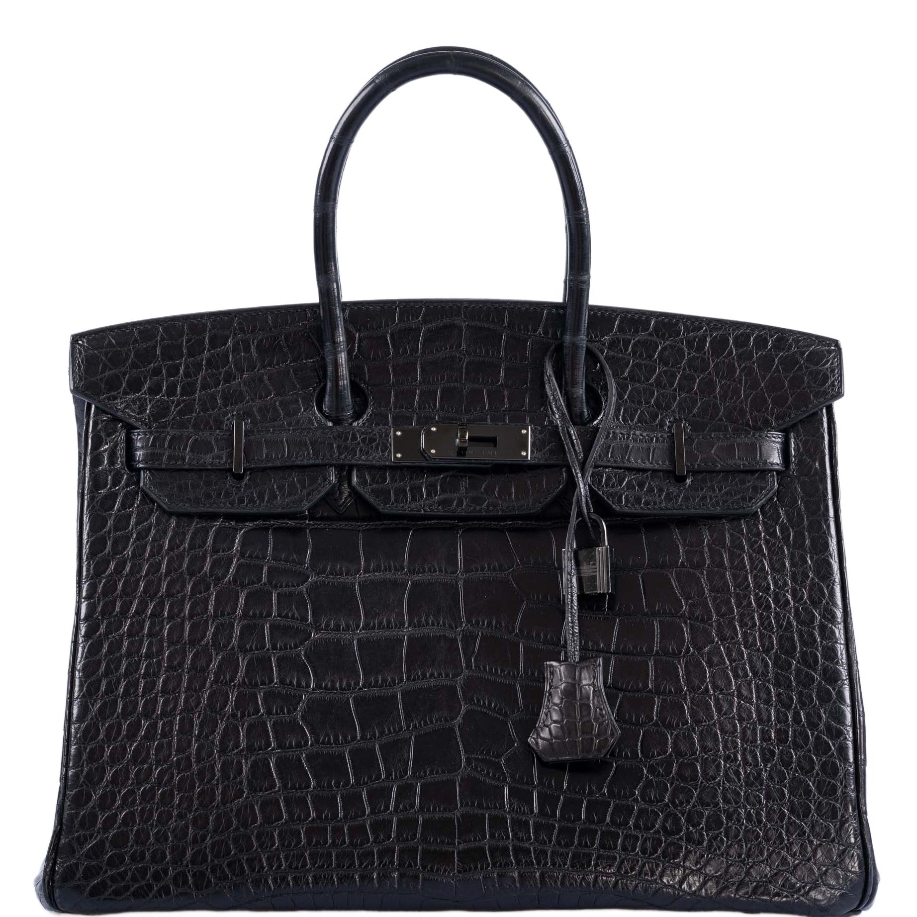 Hermès Birkin 35 SO BLACK Matte Alligator PVD Hardware