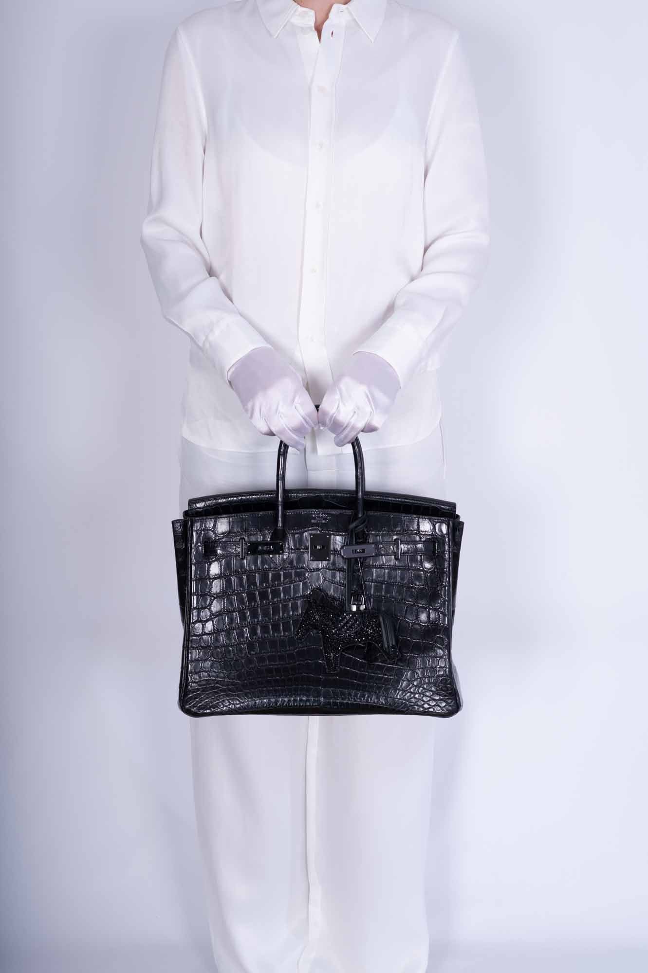 Hermès Birkin 35 SO BLACK Matte Niloticus Crocodile PVD Black Hardware