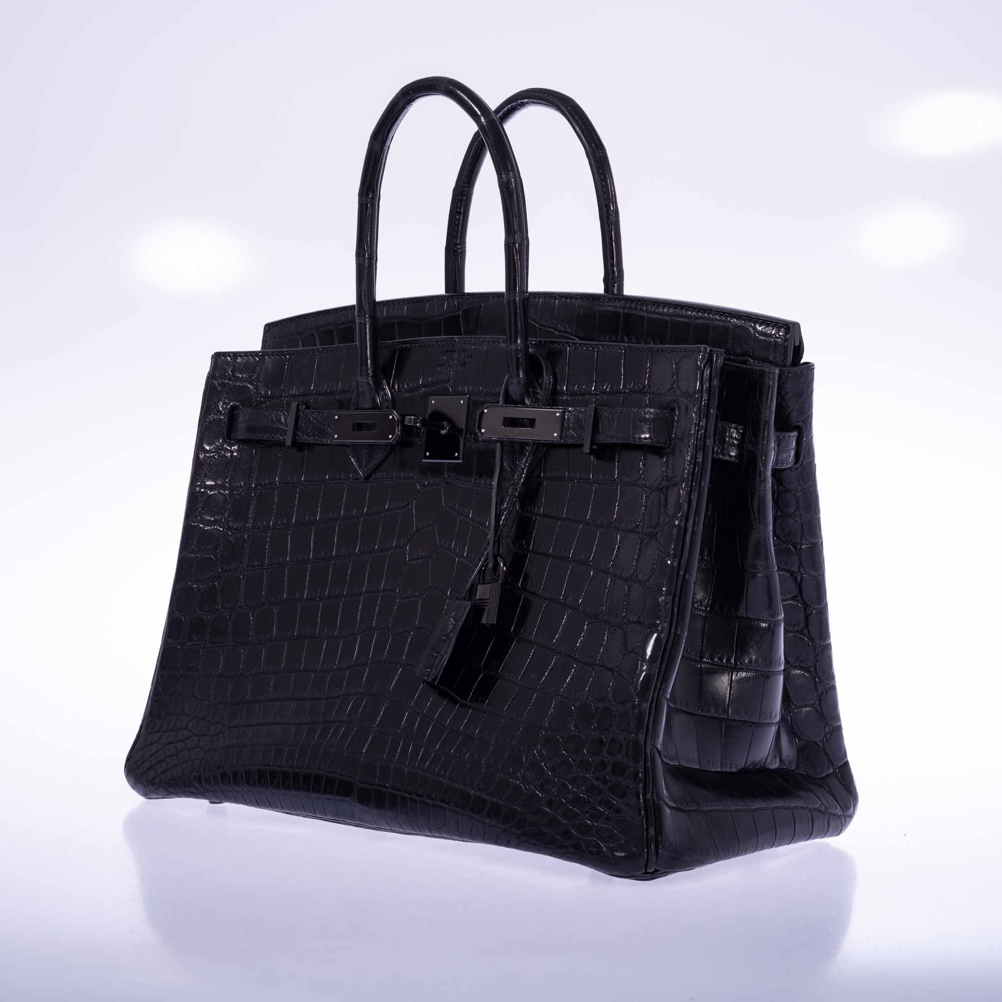 Hermès Birkin 35 SO BLACK Matte Niloticus Crocodile PVD Black Hardware