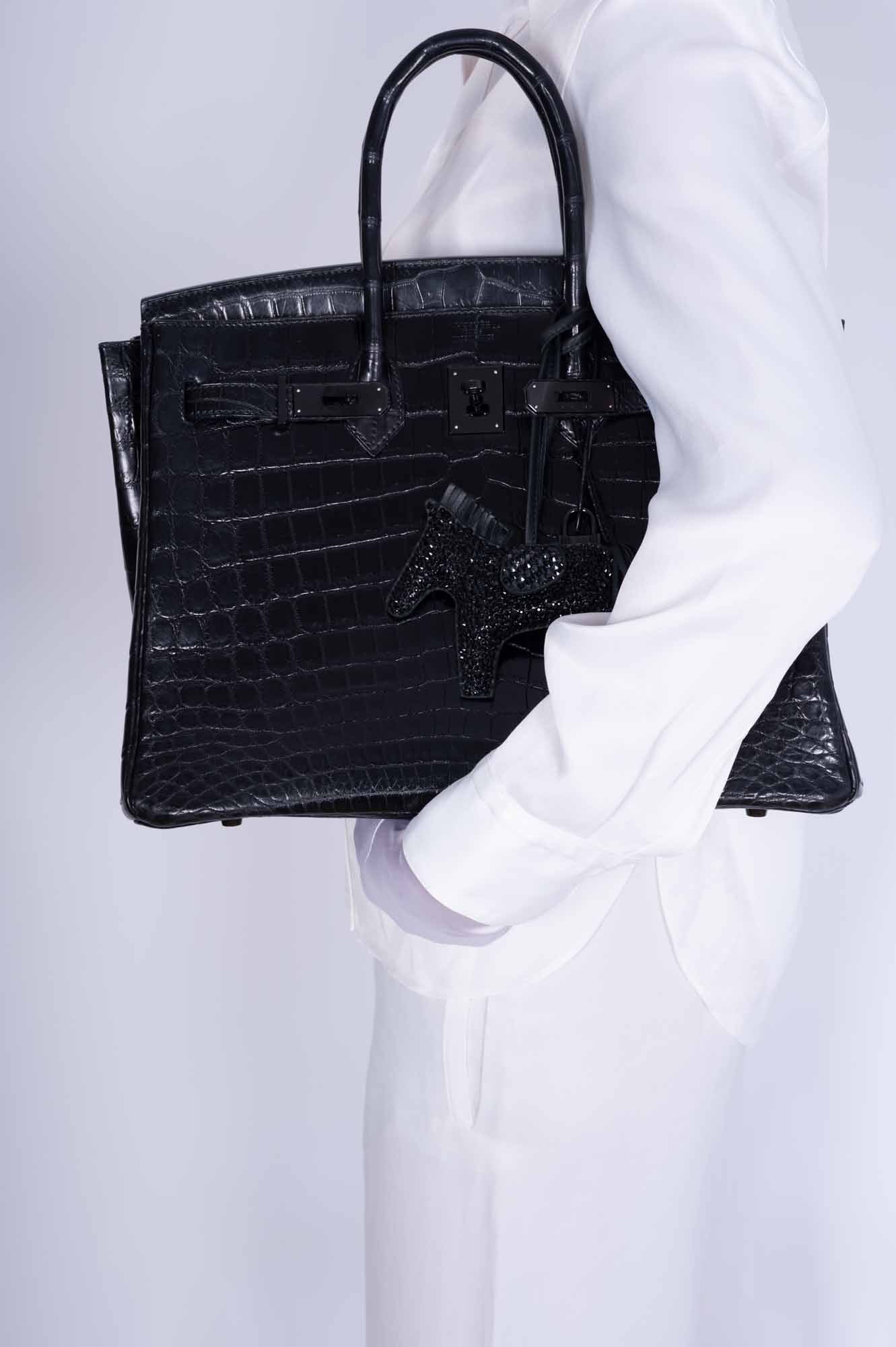 Hermès Birkin 35 SO BLACK Matte Niloticus Crocodile PVD Black Hardware