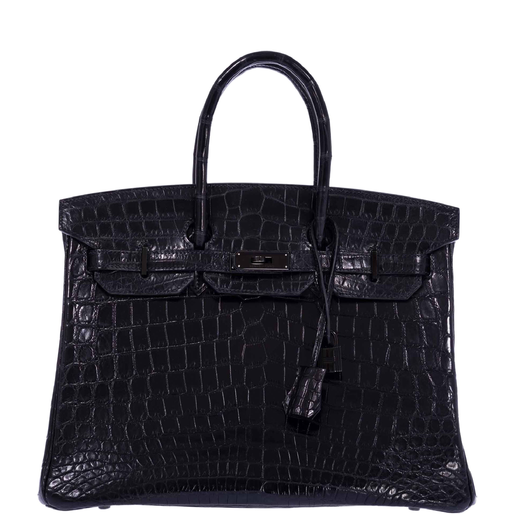 Hermès Birkin 35 SO BLACK Matte Niloticus Crocodile PVD Black Hardware