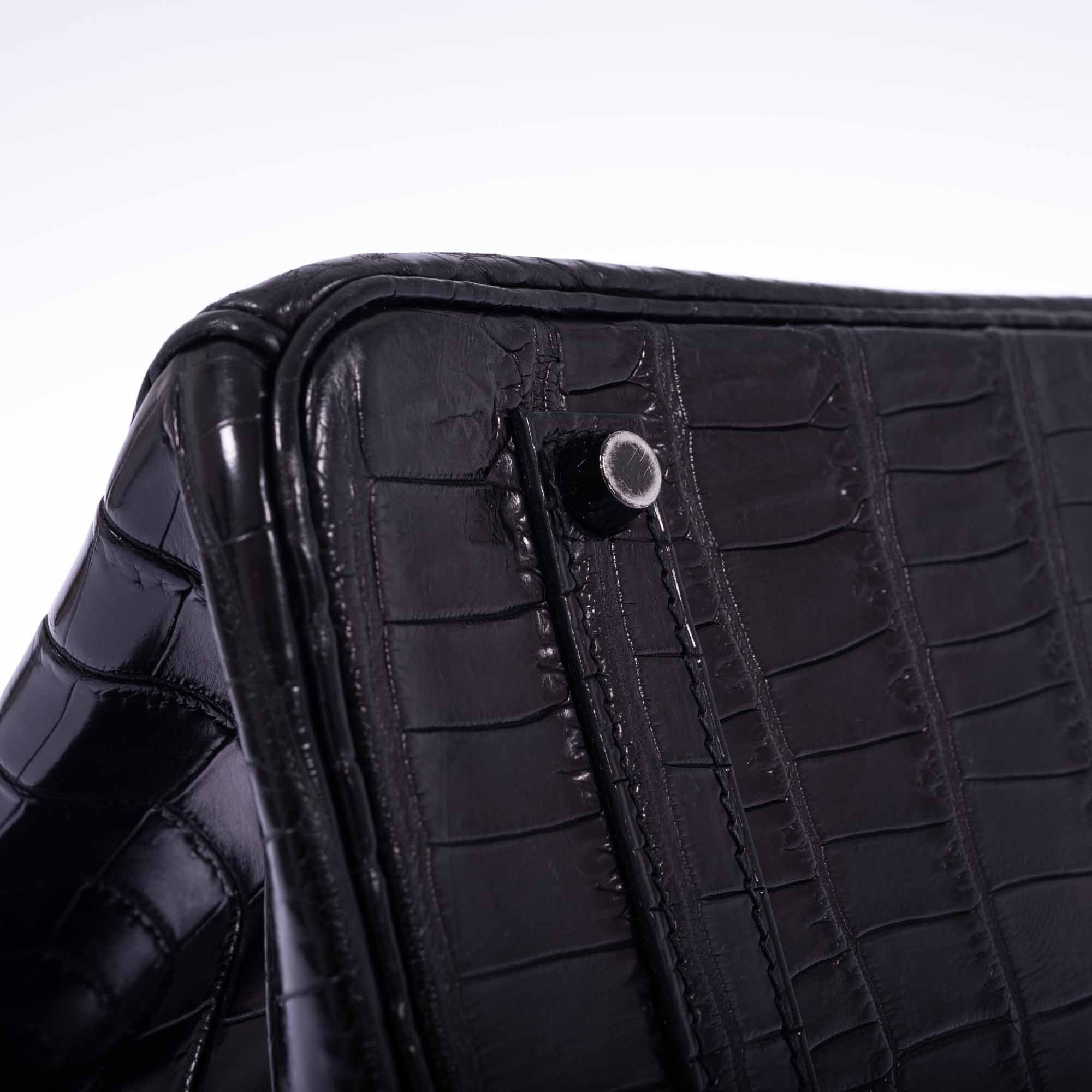 Hermès Birkin 35 SO BLACK Matte Niloticus Crocodile PVD Hardware